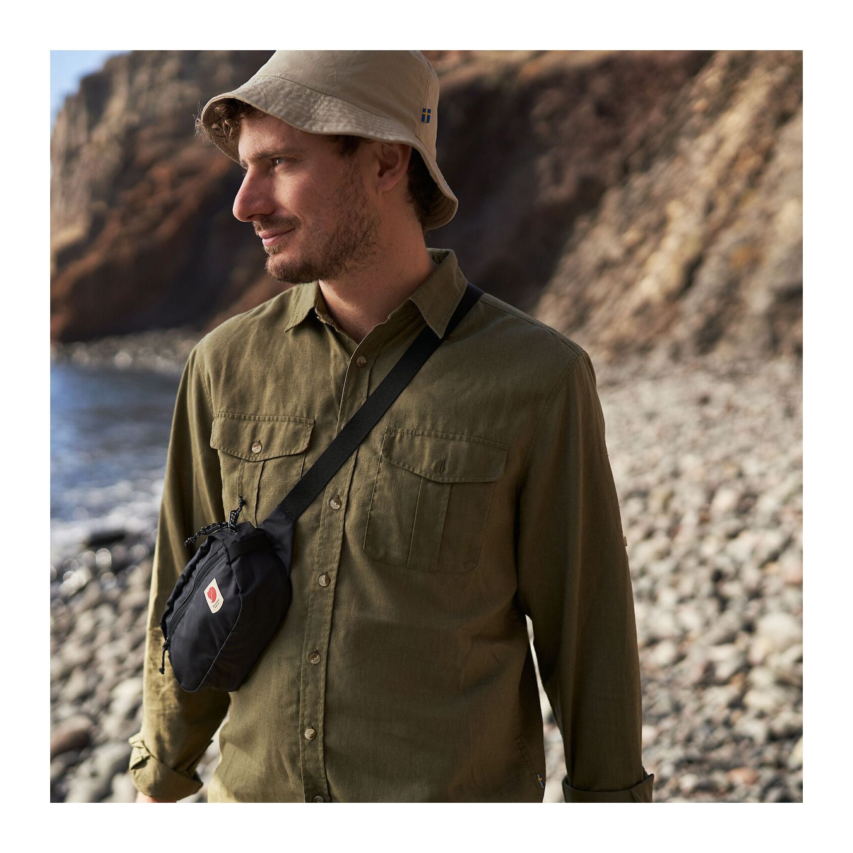 Övik Travel Shirt LS M, Green