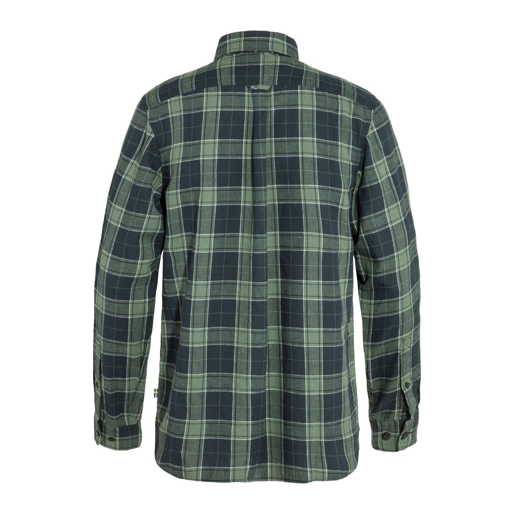 Övik Travel Shirt LS M, Dark navy-patina green