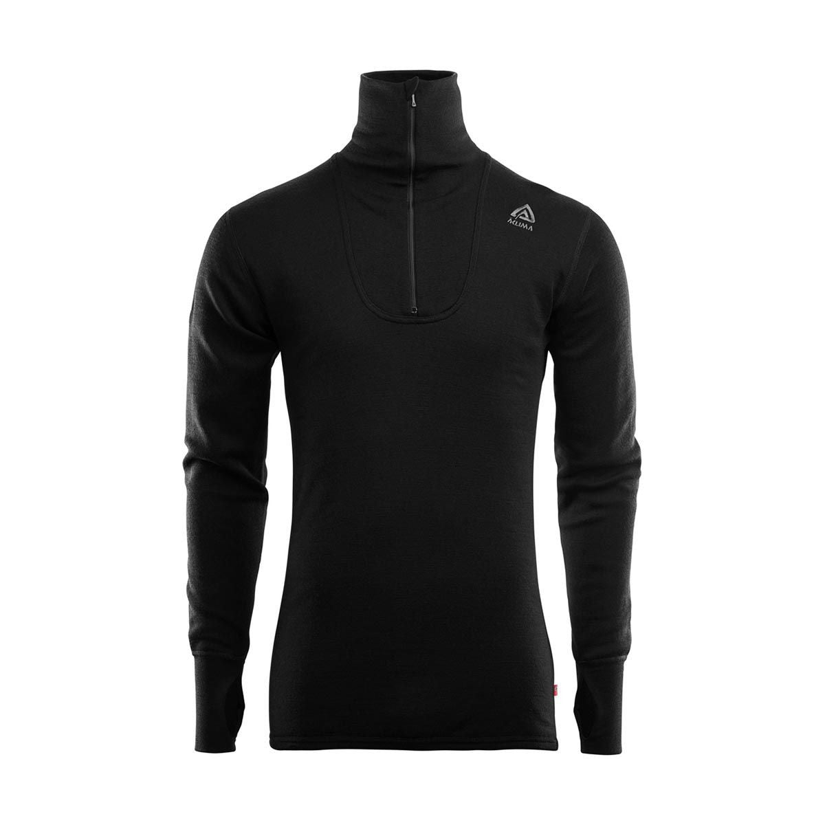 DoubleWool Polo w/zip, M, Herr