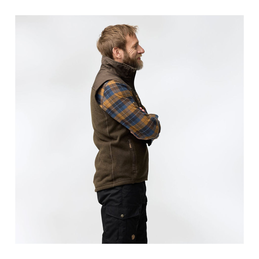 Buck Fleece Vest M, Chestnut