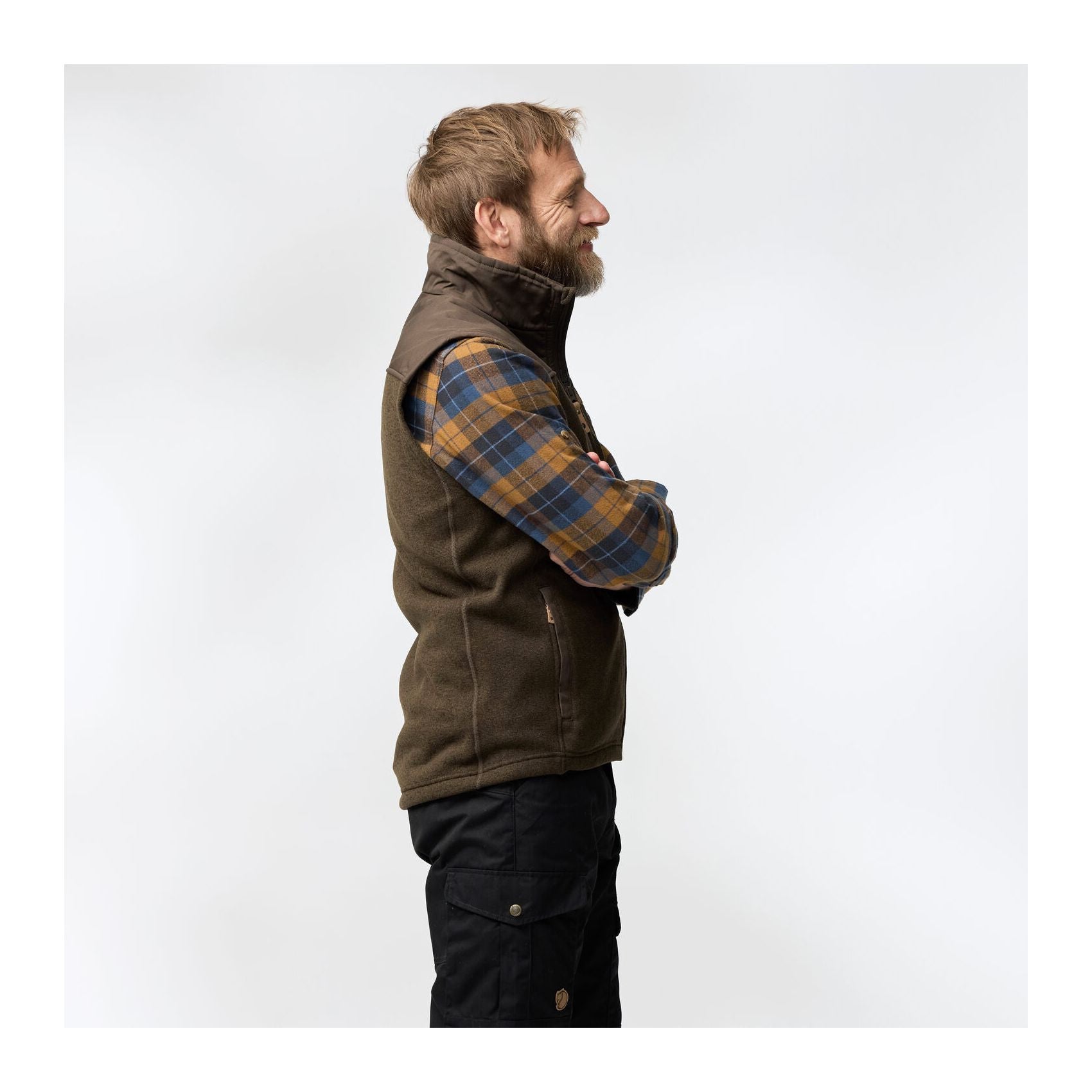 Buck Fleece Vest M, Chestnut