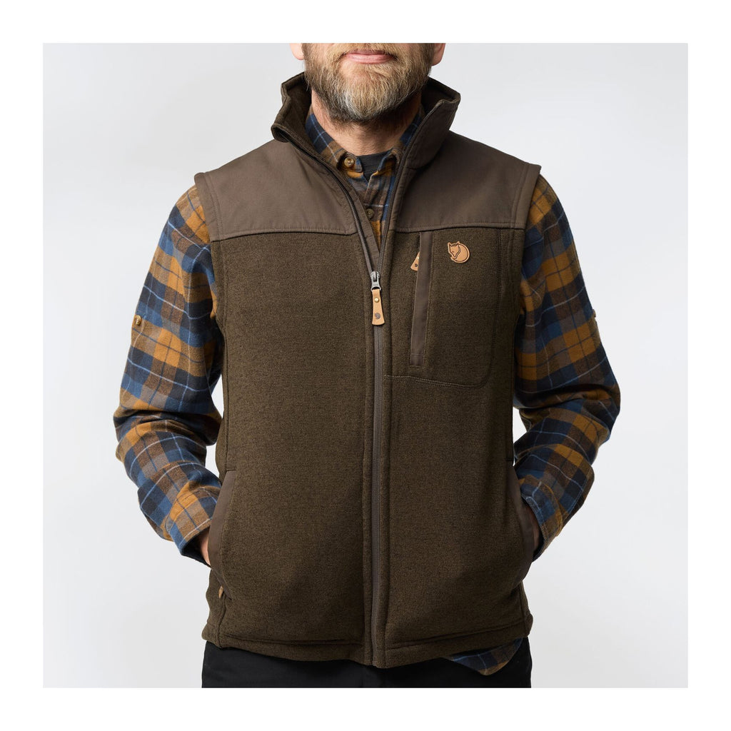 Buck Fleece Vest M, Chestnut