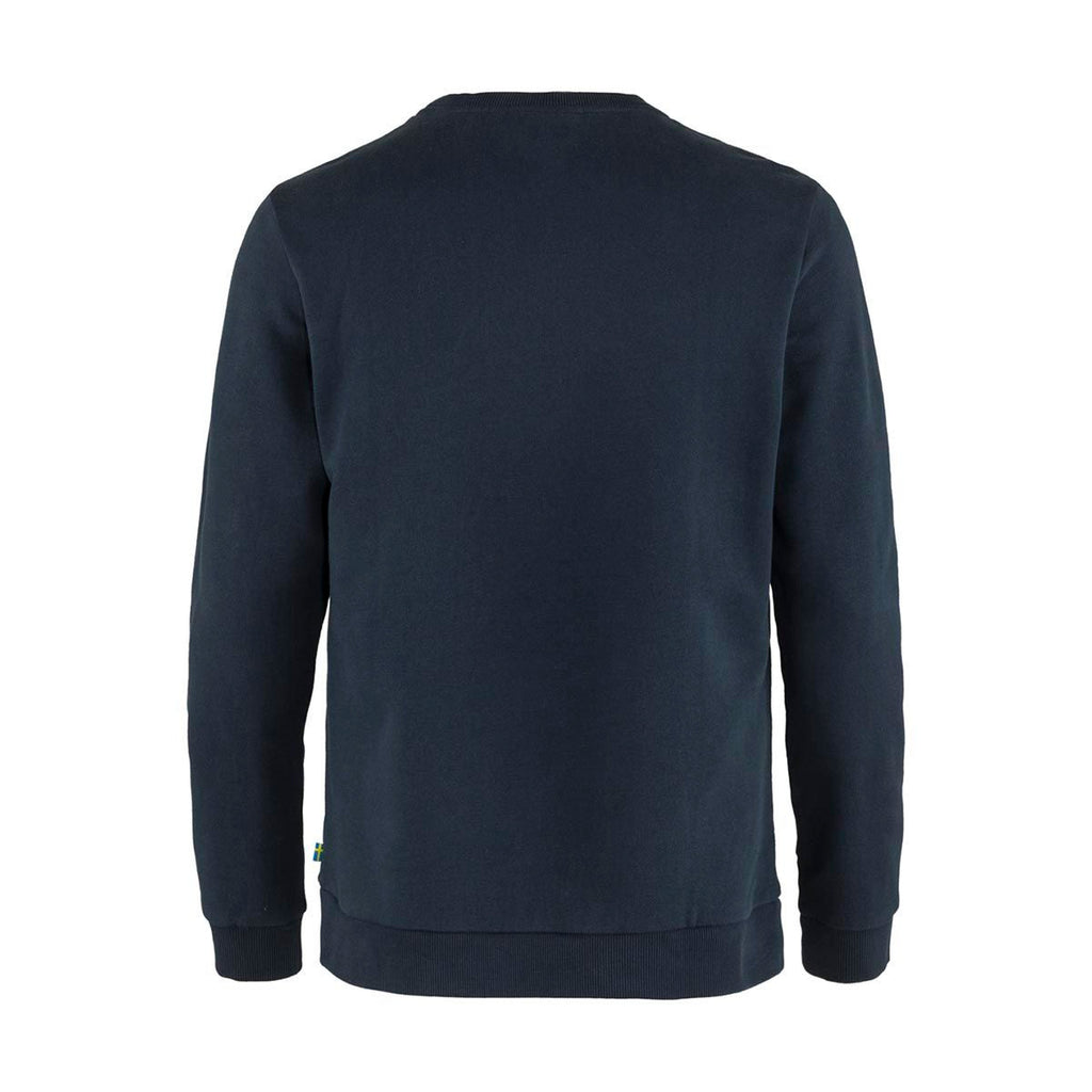 Fjällräven Logo Sweater M, Dark navy