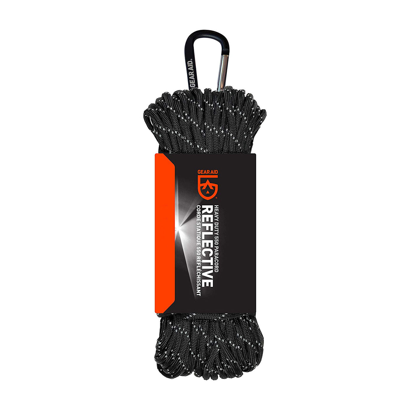 Paracord 550 9m Black reflex-1