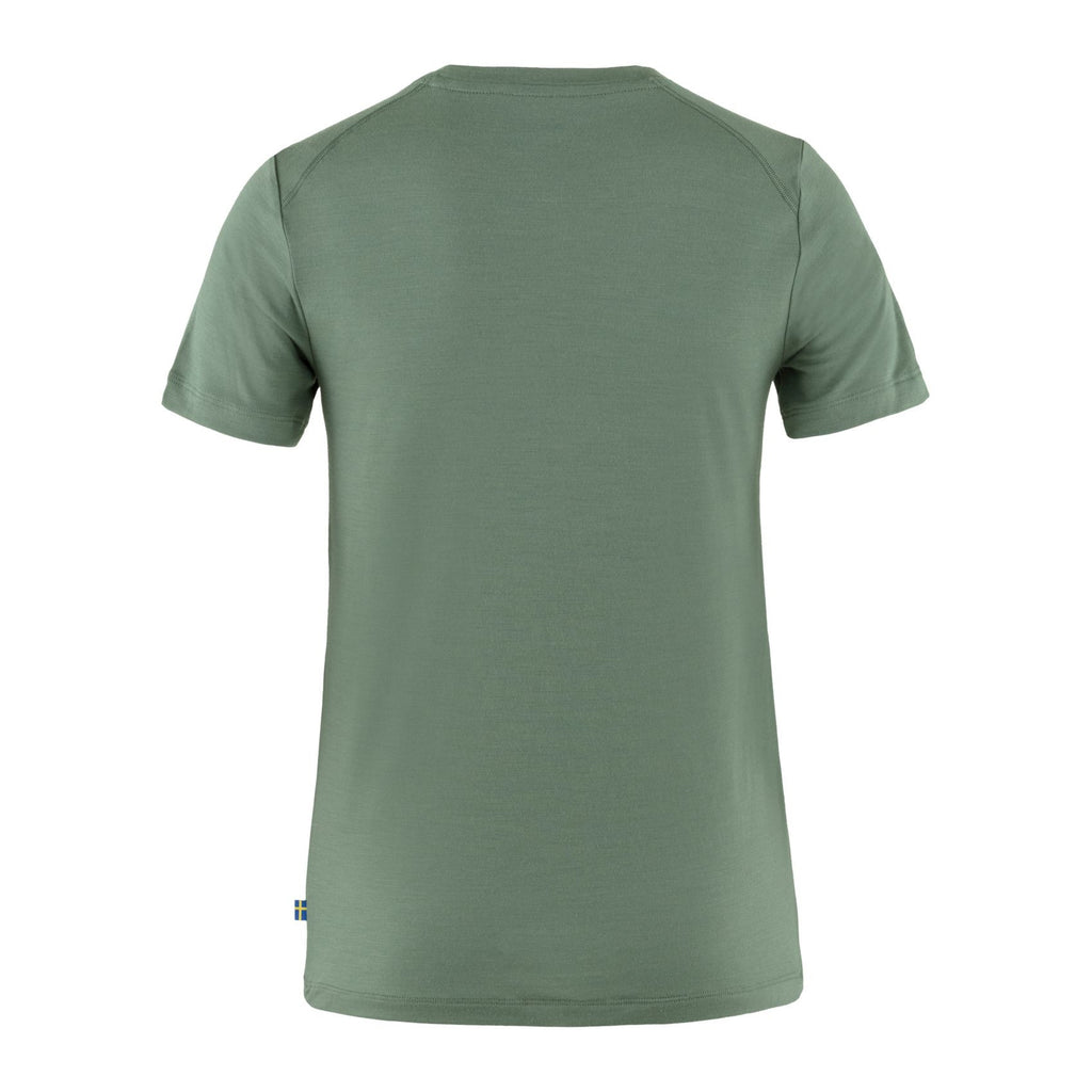 Abisko Wool Fox SS W, Patina green-terracotta brown