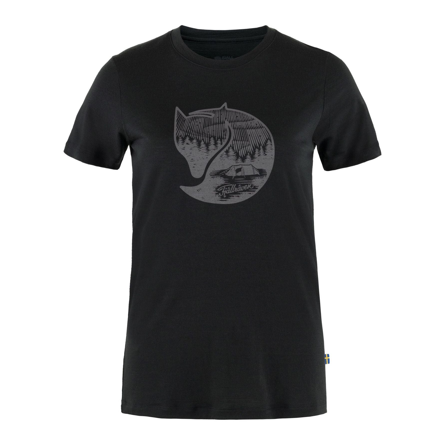 Abisko Wool Fox SS W, Black iron grey