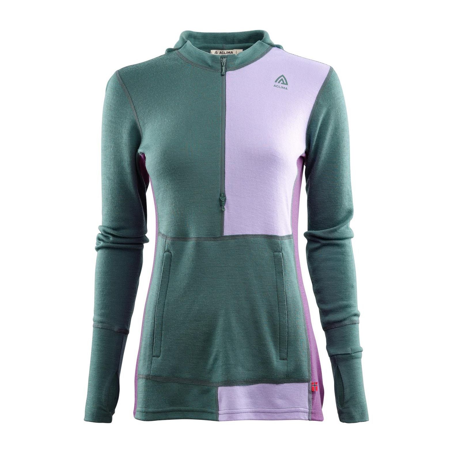 WarmWool hoodsweater w/zip W, Dam