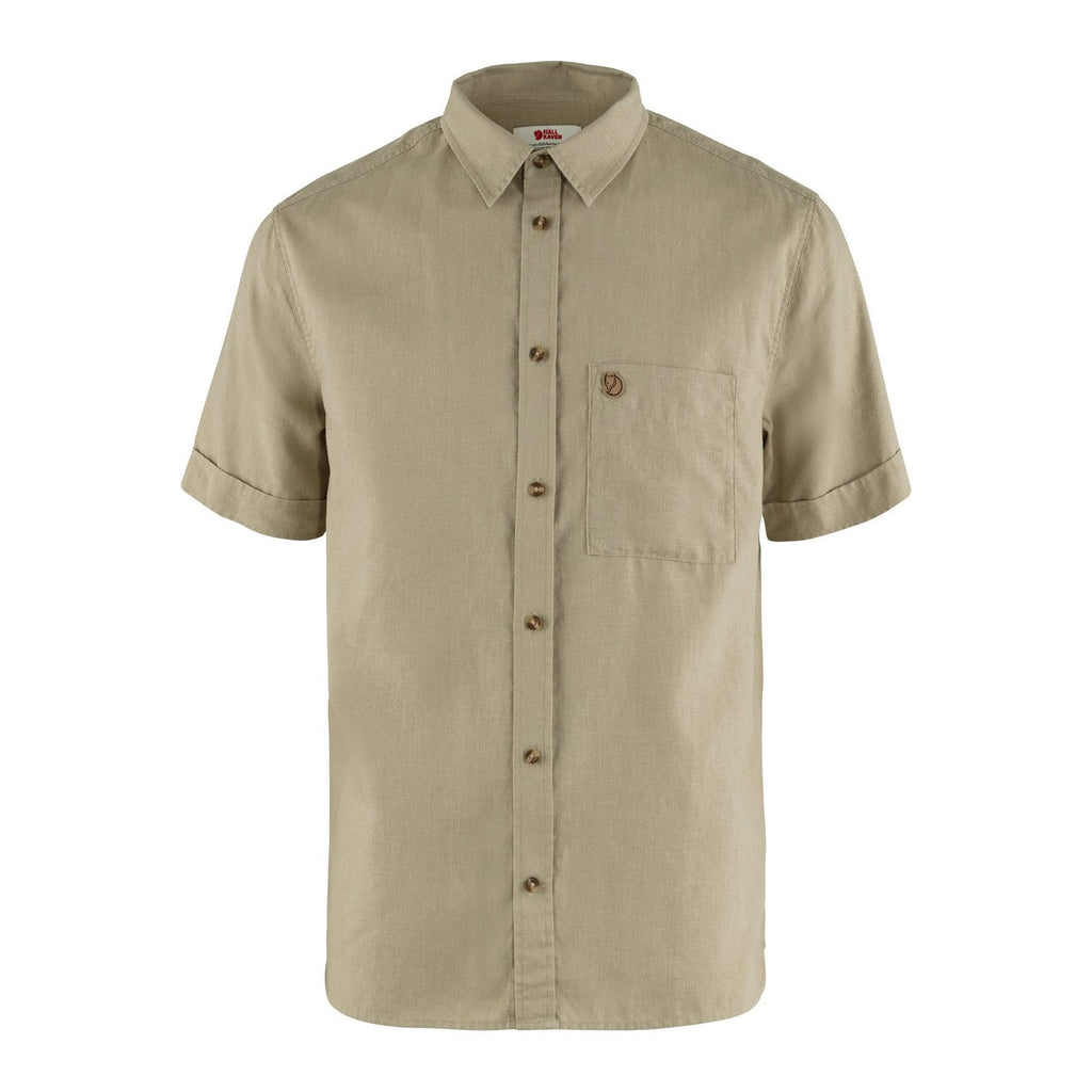 Övik Travel Shirt SS M, Sand stone