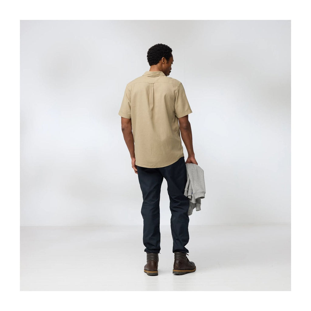 Övik Travel Shirt SS M, Sand stone