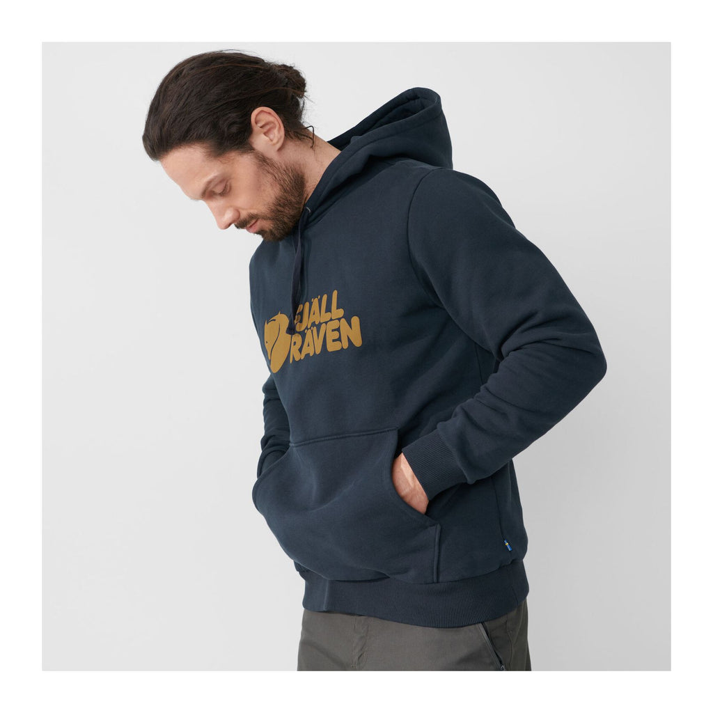 Logo Hoodie M, Grey-melange