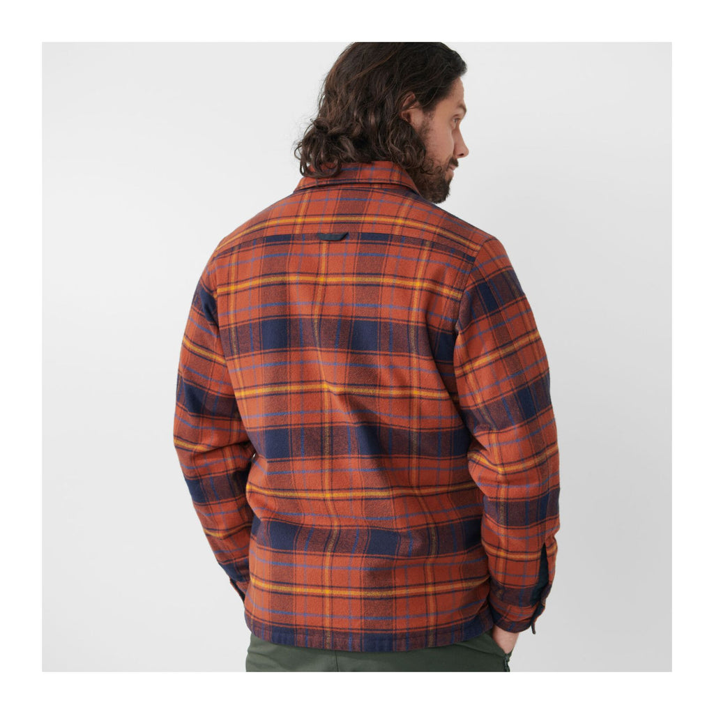 Övik Lite Padded Shirt M, Autumn leaf-dark navy