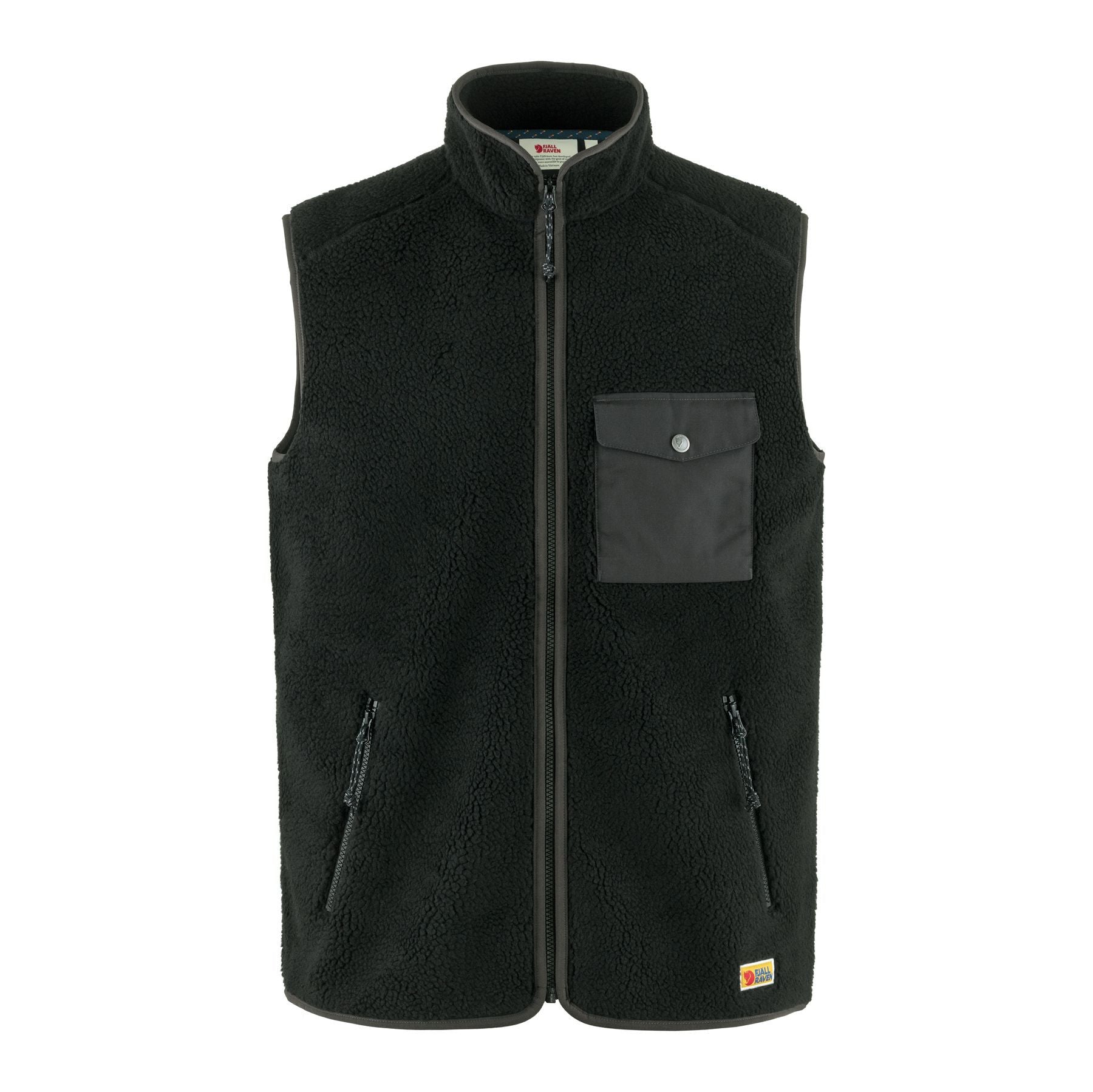 Vardag Pile Fleece Vest M, Black-dk grey