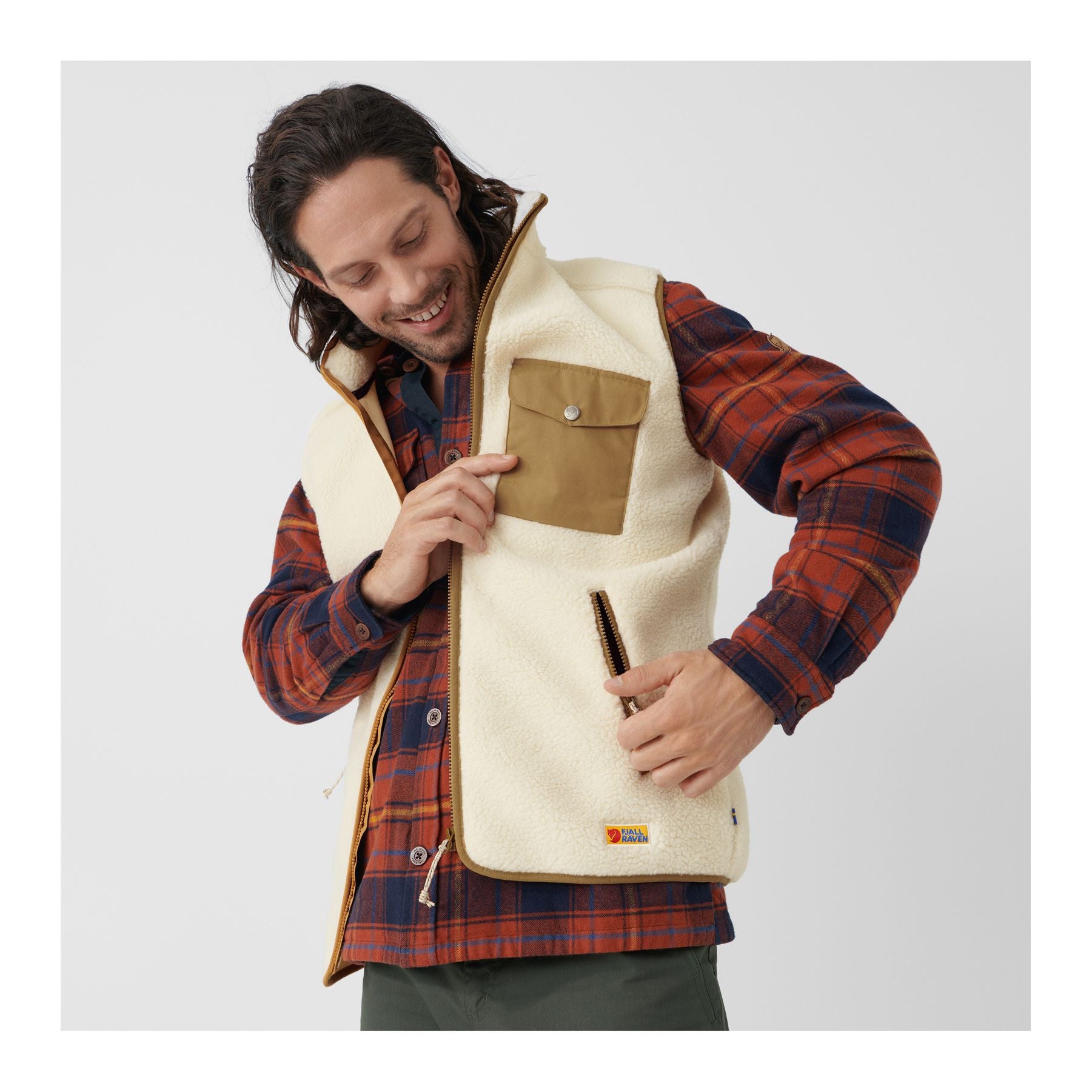 Vardag Pile Fleece Vest M, Black-dk grey