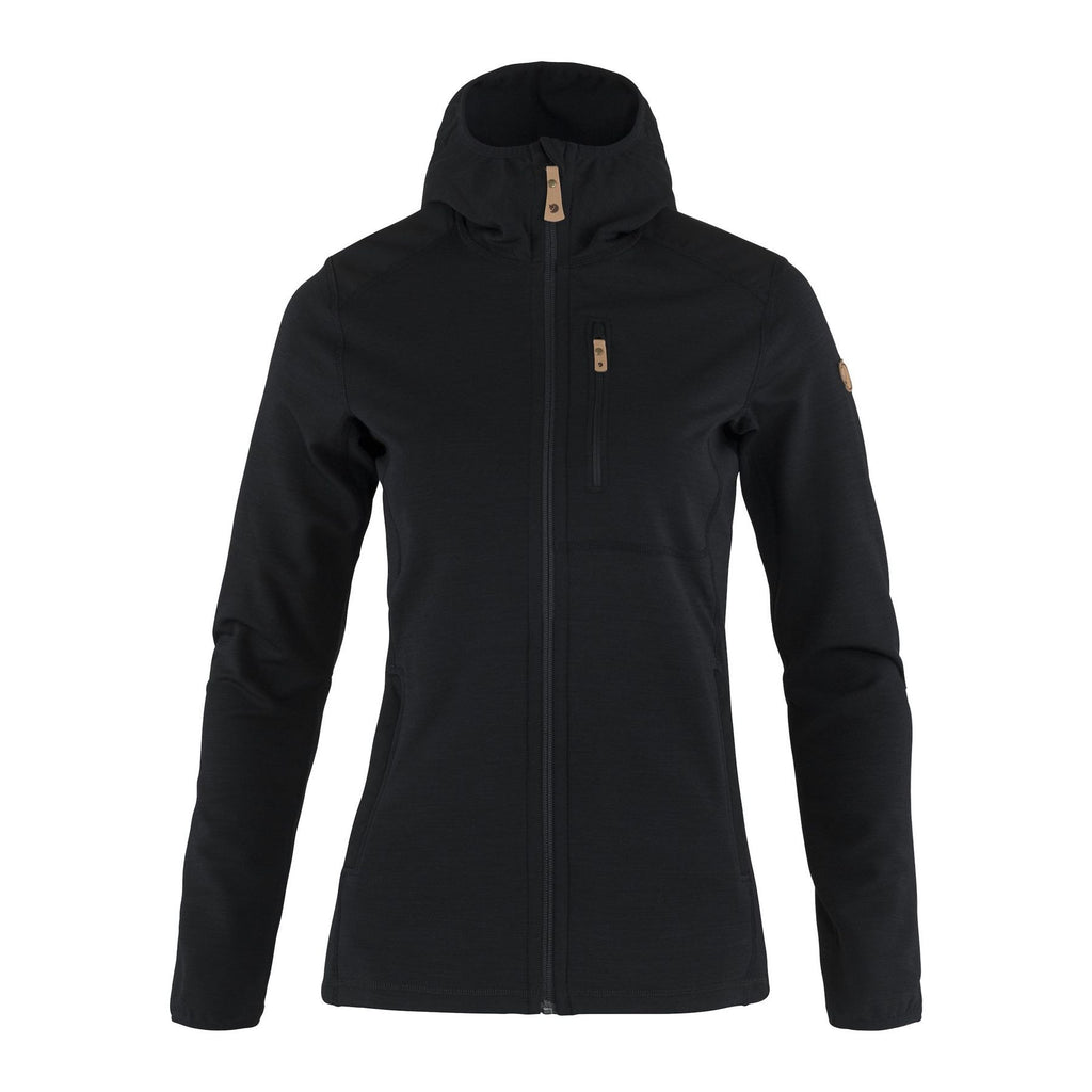 Keb Fleece Hoodie W, Black
