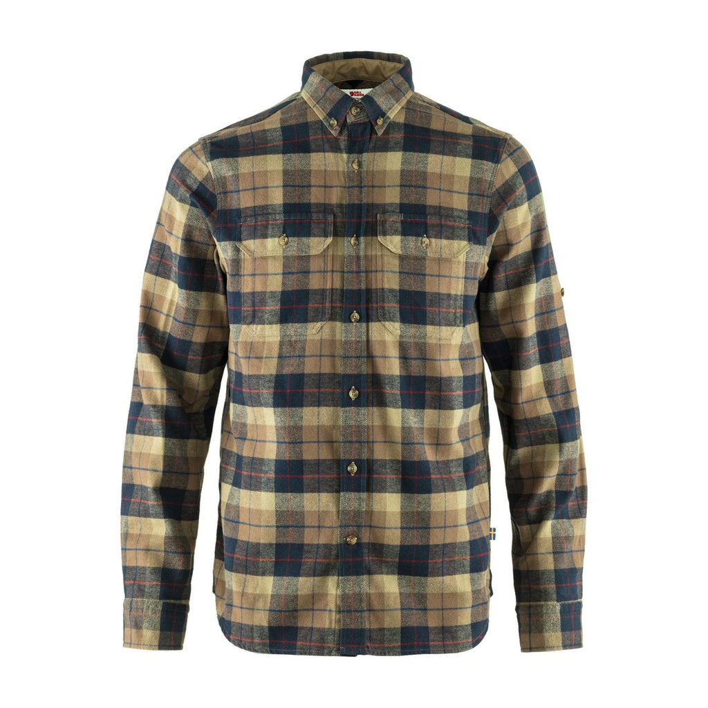 Singi Heavy Flannel Shirt M, Dark sand