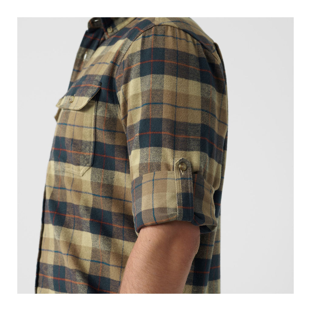 Singi Heavy Flannel Shirt M, Dark sand