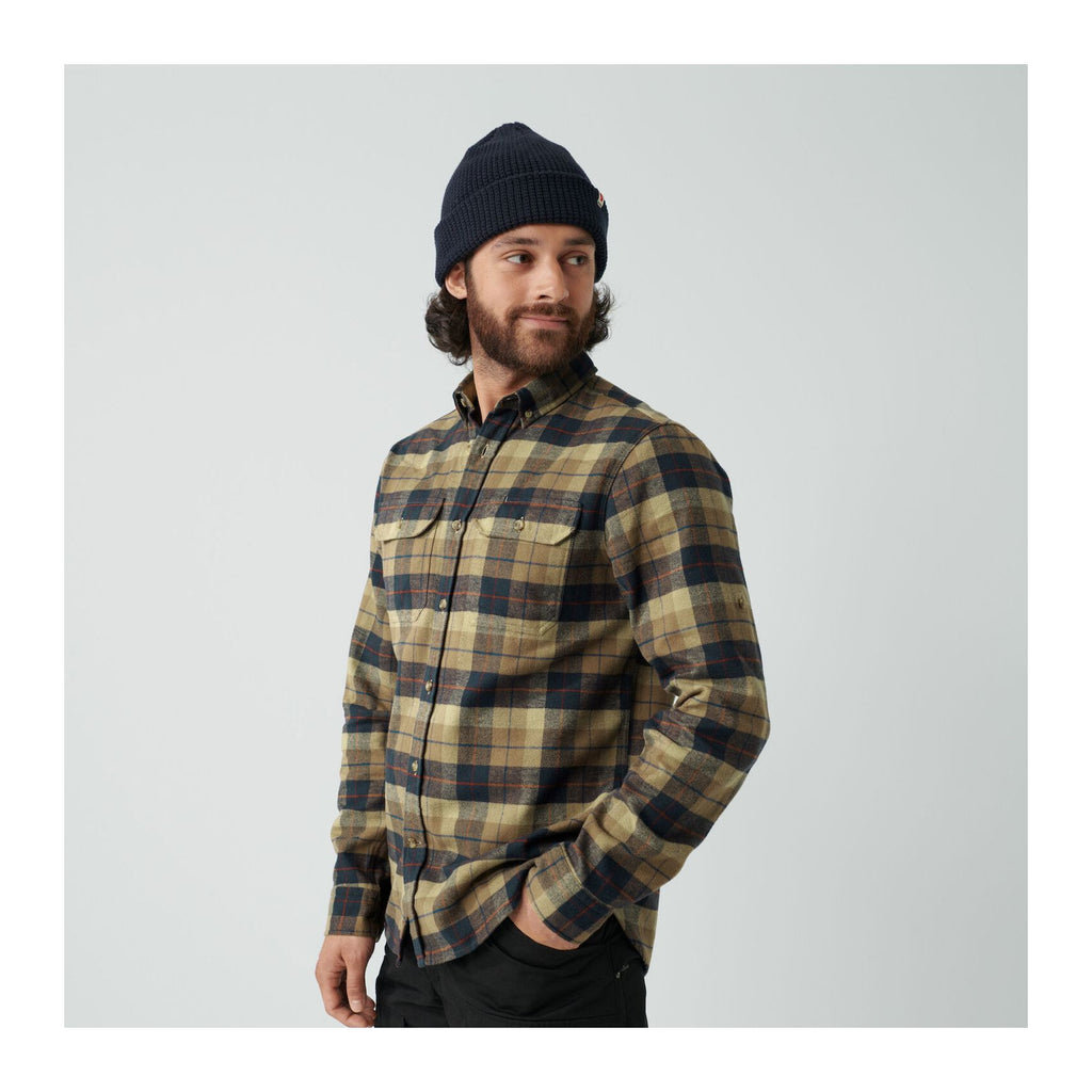 Singi Heavy Flannel Shirt M, Green-deep forest