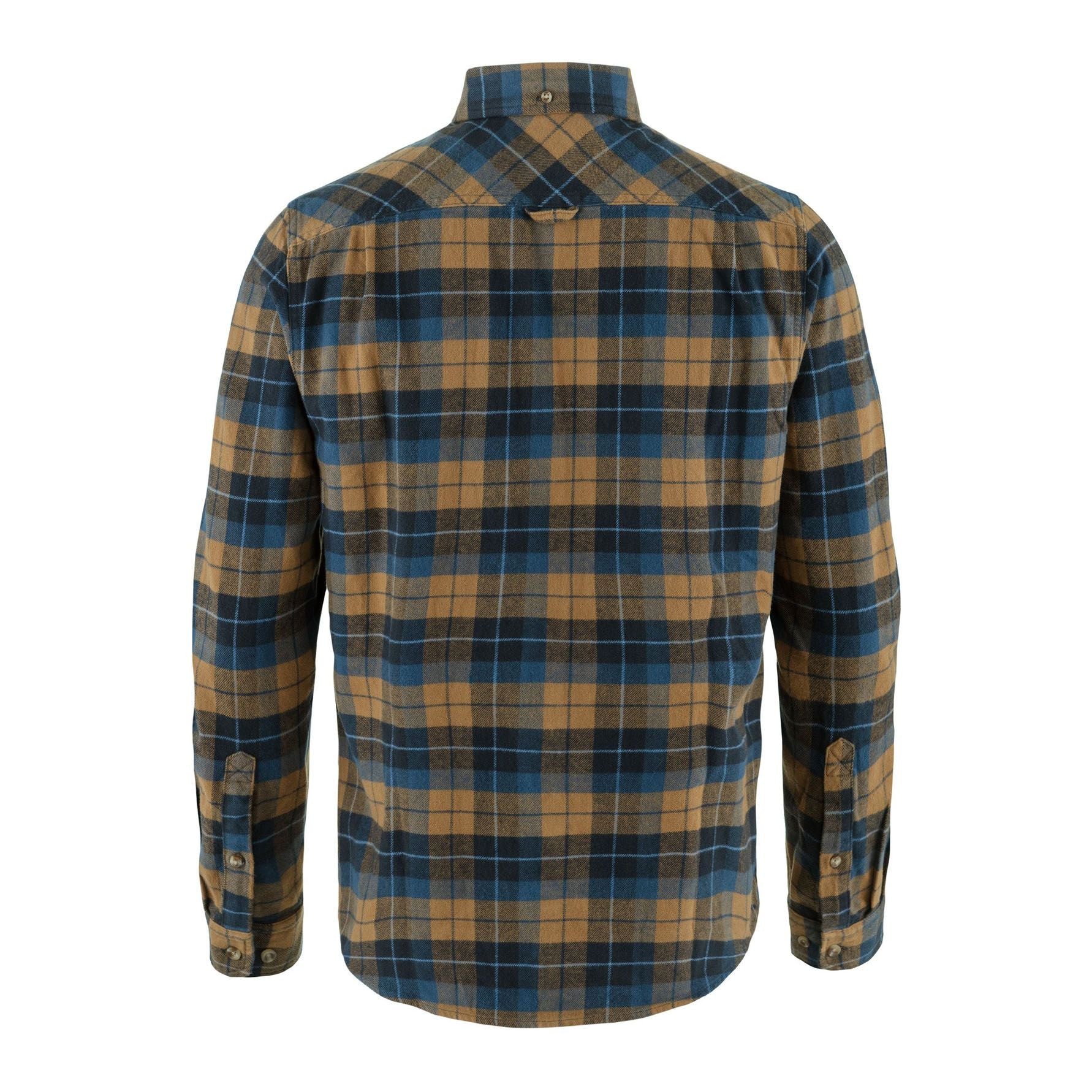Singi Heavy Flannel Shirt M, Dark navy-buckwheat brown