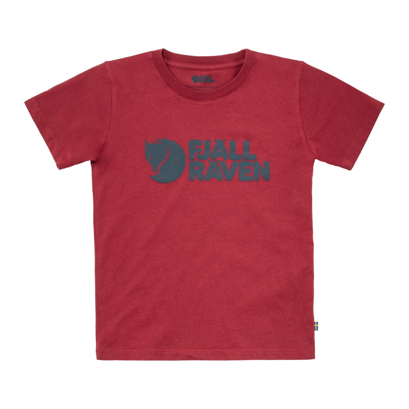 Kids Fjällräven Logo T-shirt, Pomegranate red