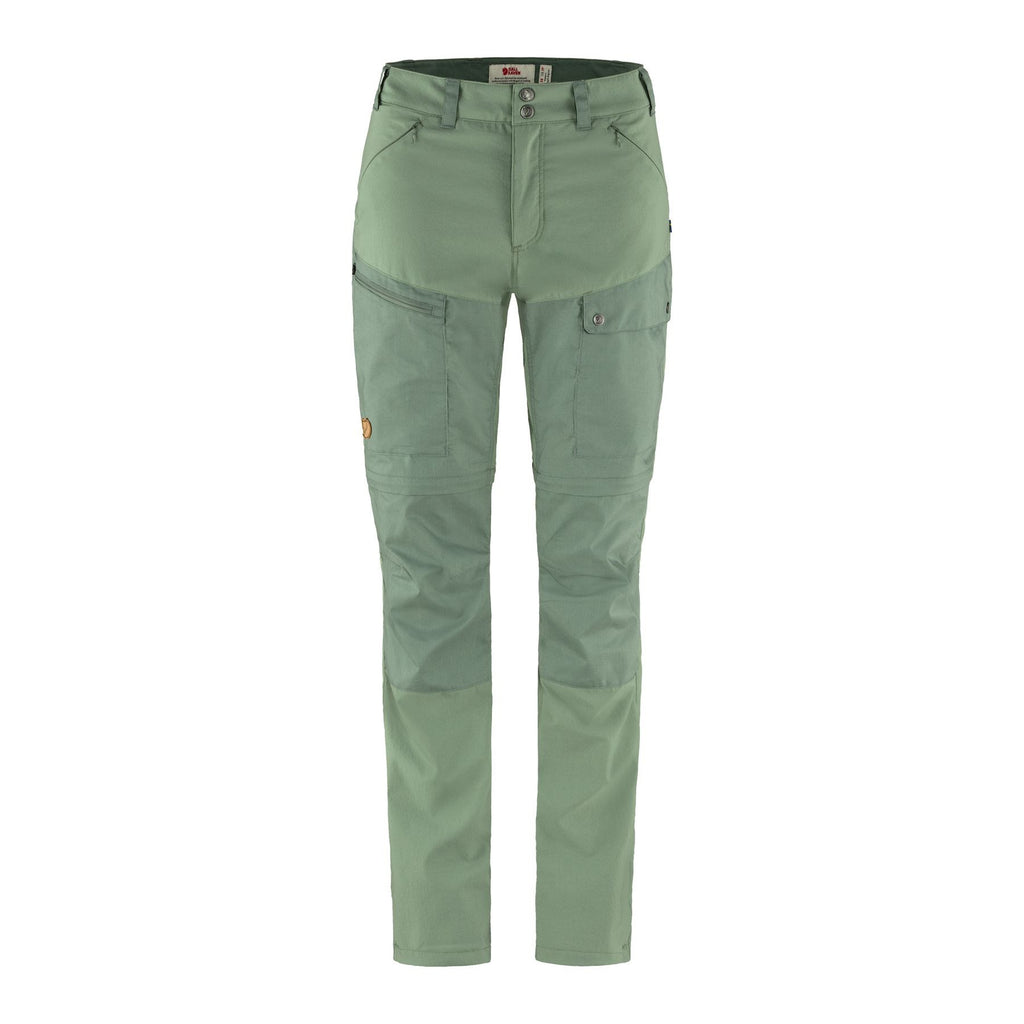 Abisko Midsummer Zip Off Trousers W, Jade green-patina green