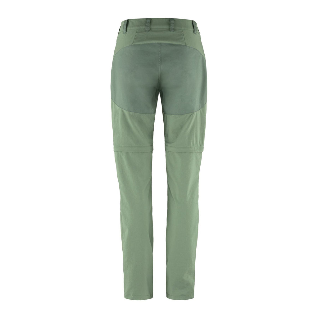 Abisko Midsummer Zip Off Trousers W, Jade green-patina green