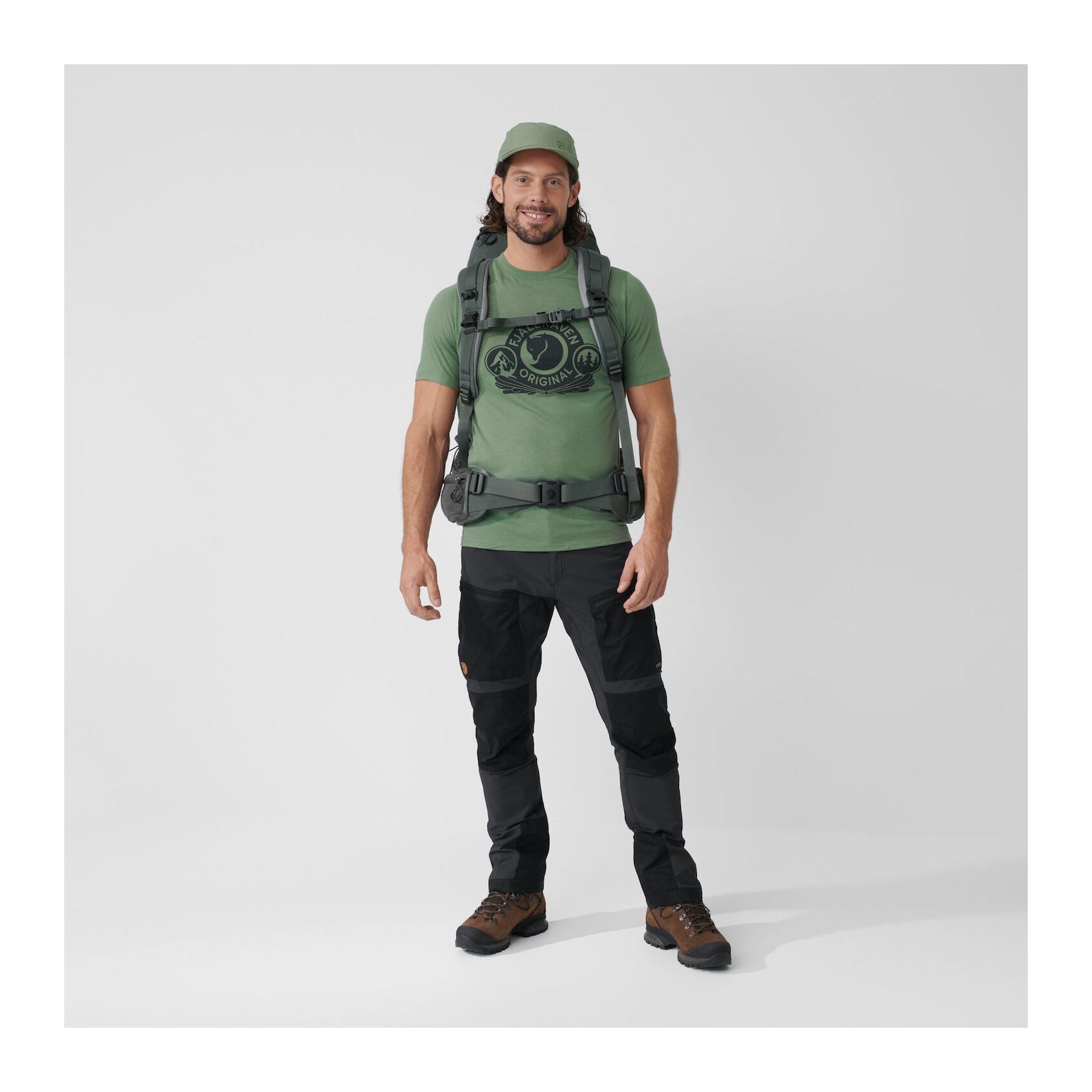 Abisko Wool Classic SS M, Black-stone grey black