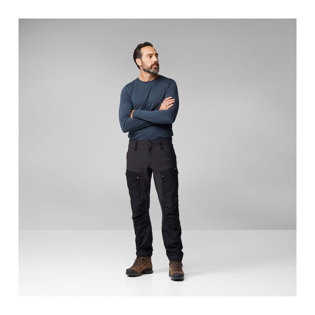 Keb Trousers M, Dark grey-buckwheat brown