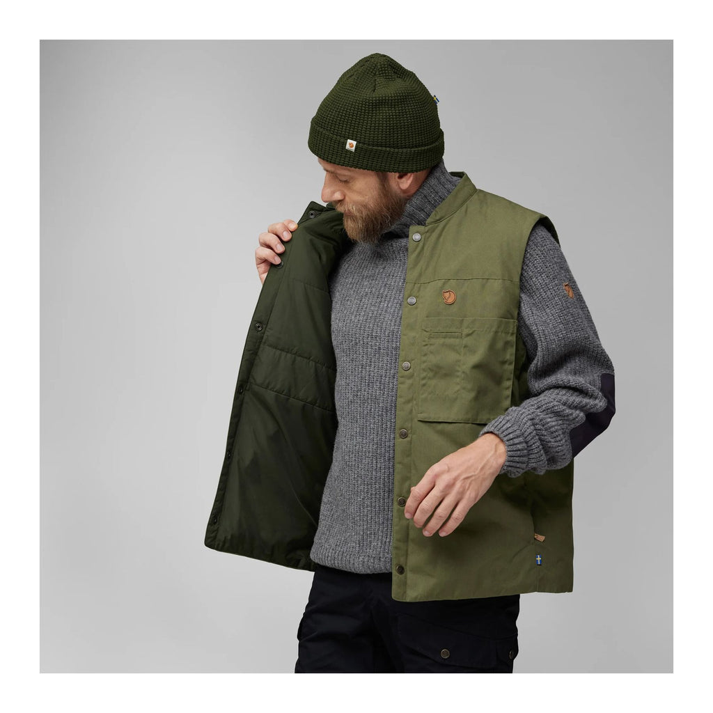 Singi Padded Vest M, Laurel green