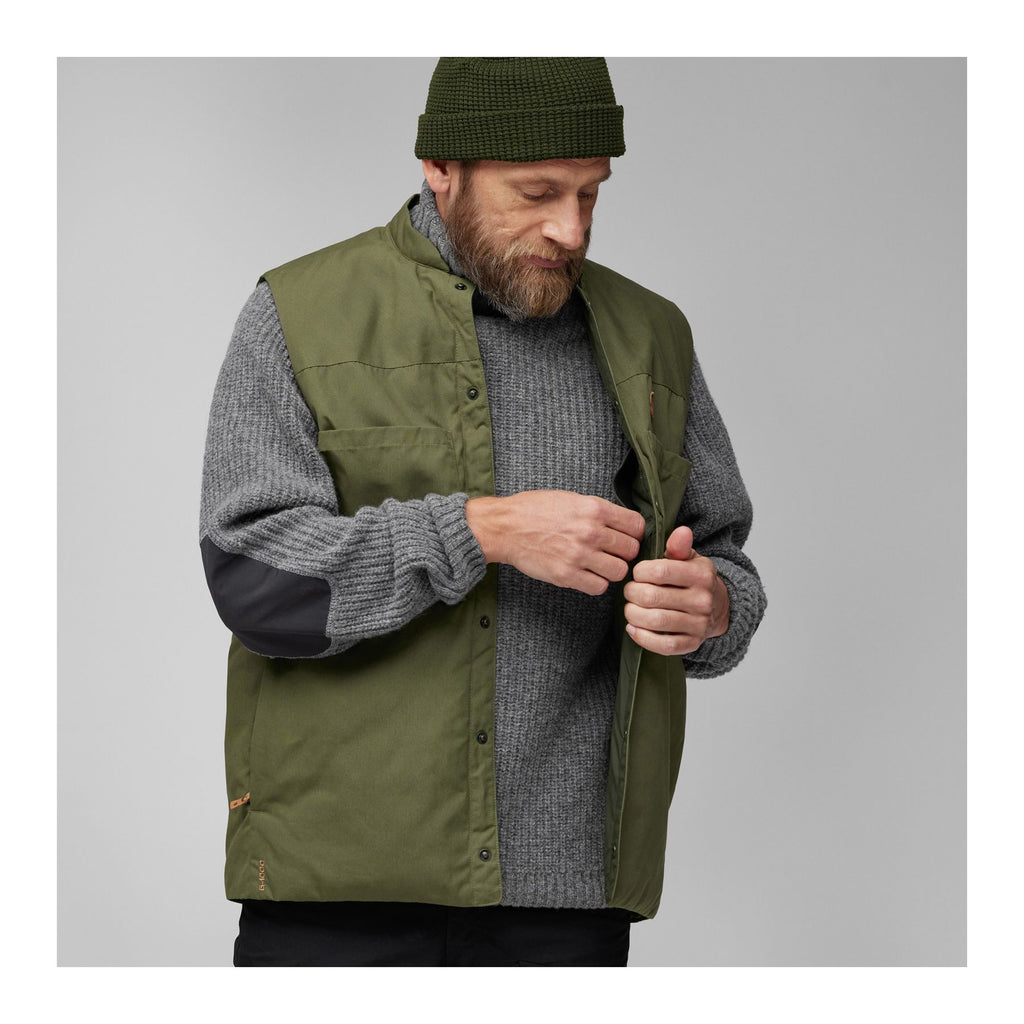 Singi Padded Vest M, Laurel green