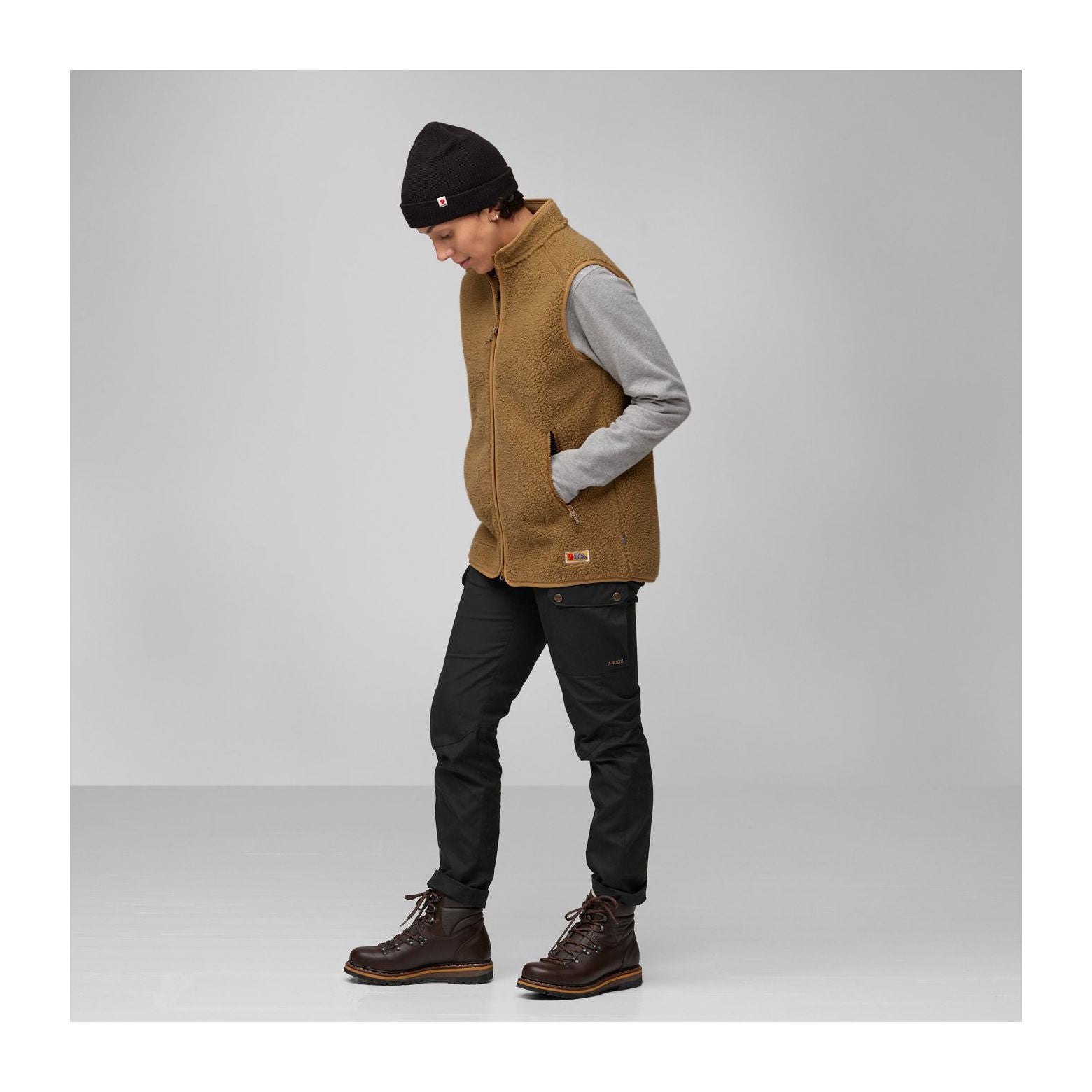 Vardag Pile Fleece Vest W, Buckwheat brown