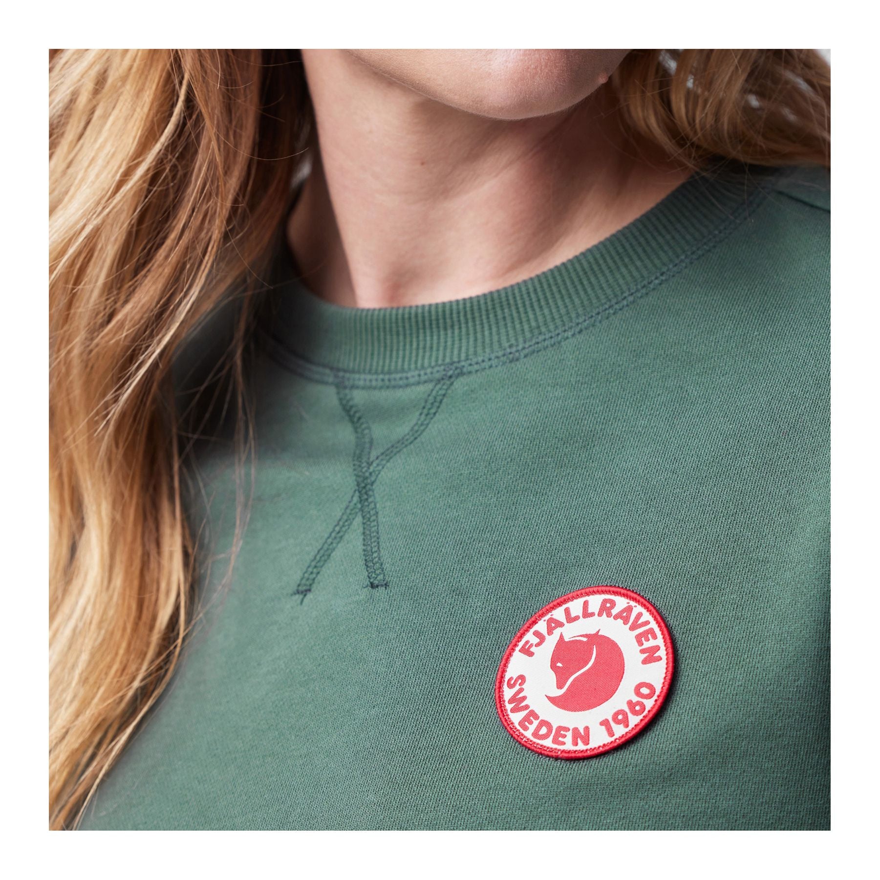 1960 Logo Badge Sweater W, Grey-melange