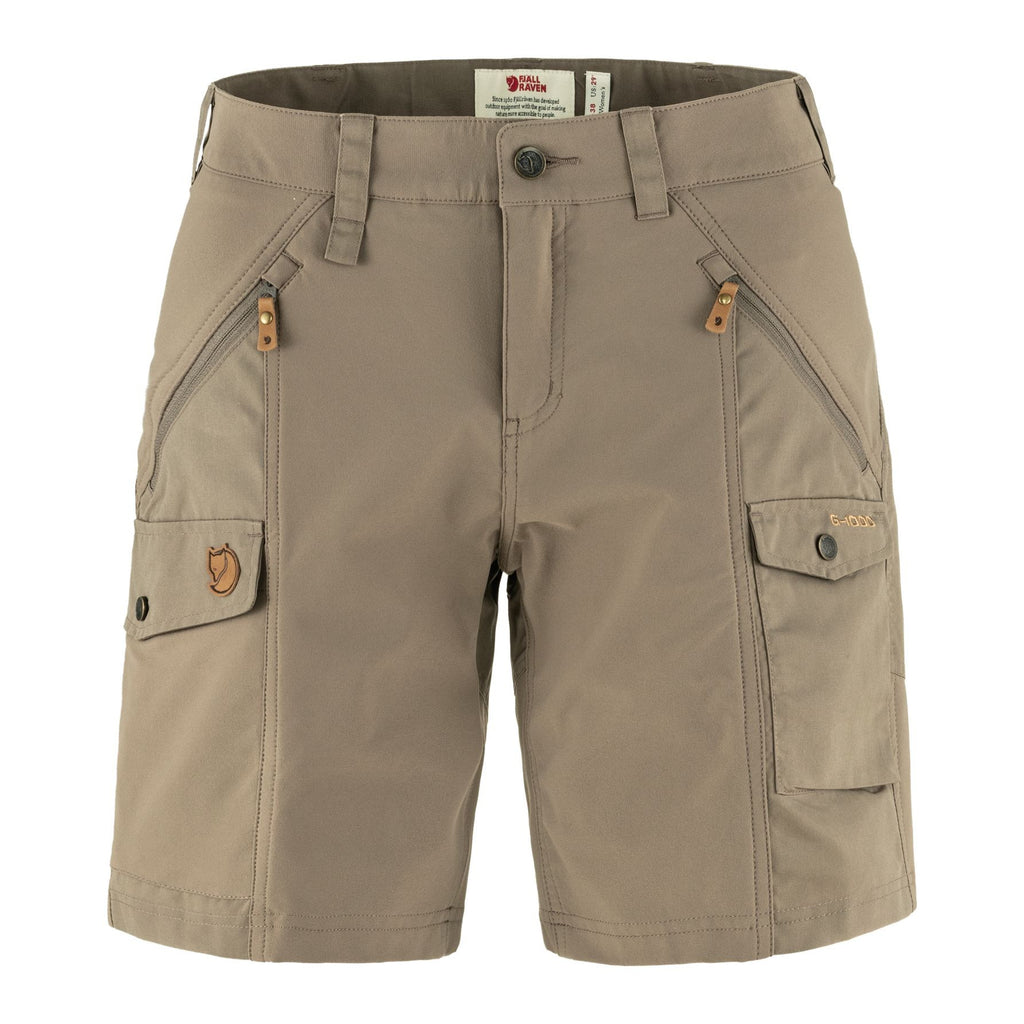 Nikka Shorts Curved W, Suede brown