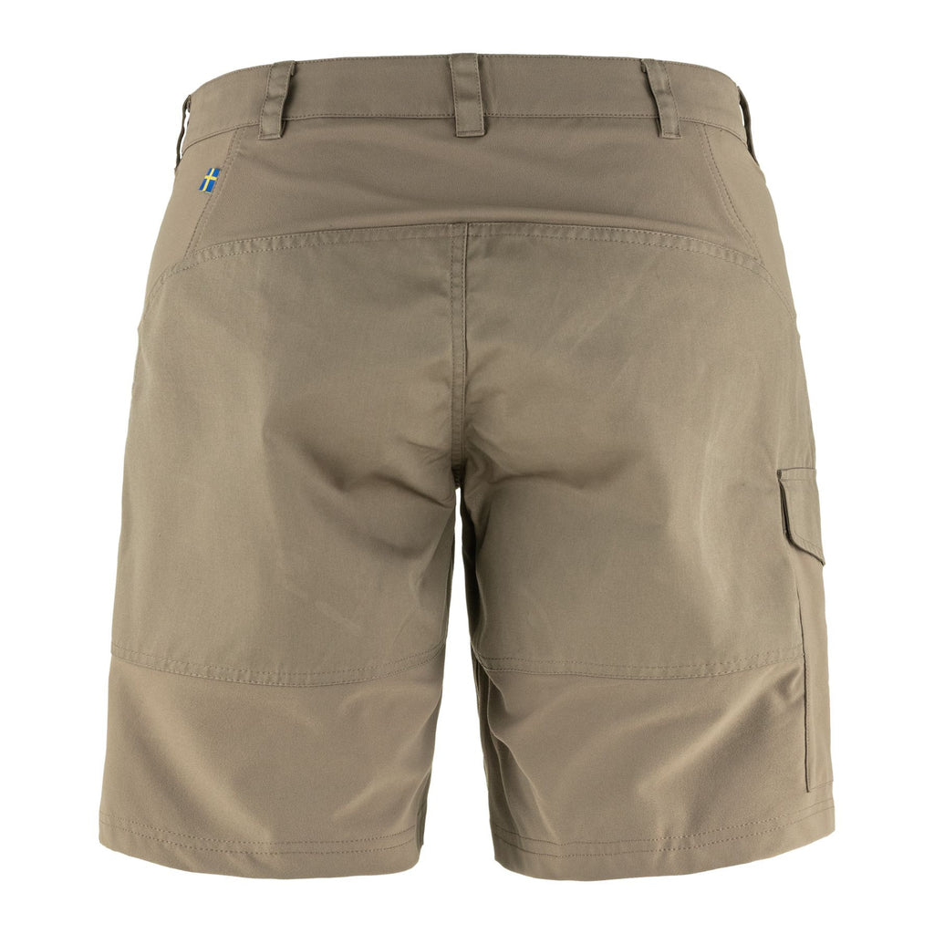 Nikka Shorts Curved W, Suede brown