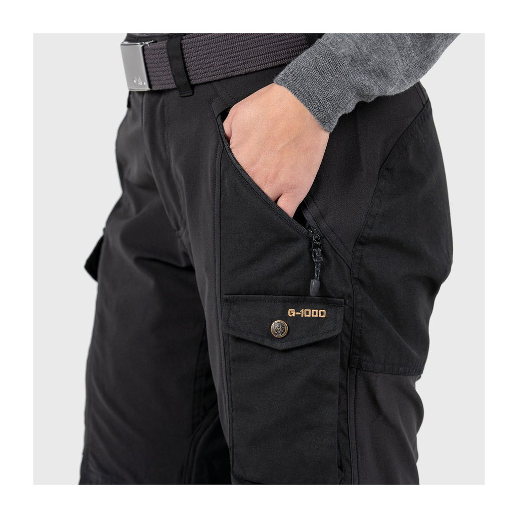 Nikka Trousers Curved W, Black