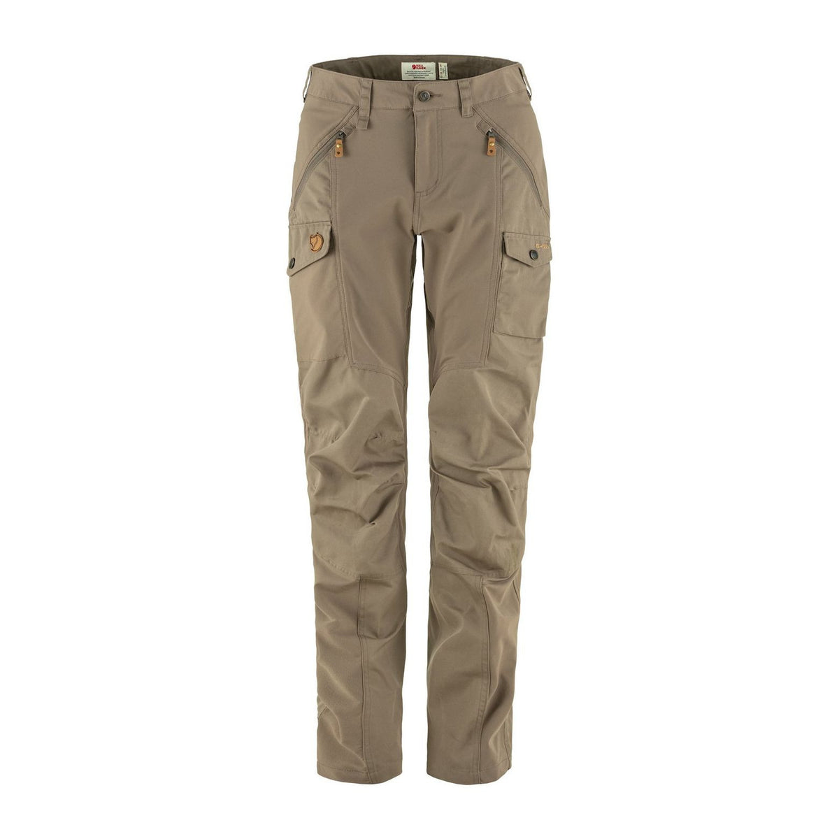 Nikka Trousers Curved W, Suede brown
