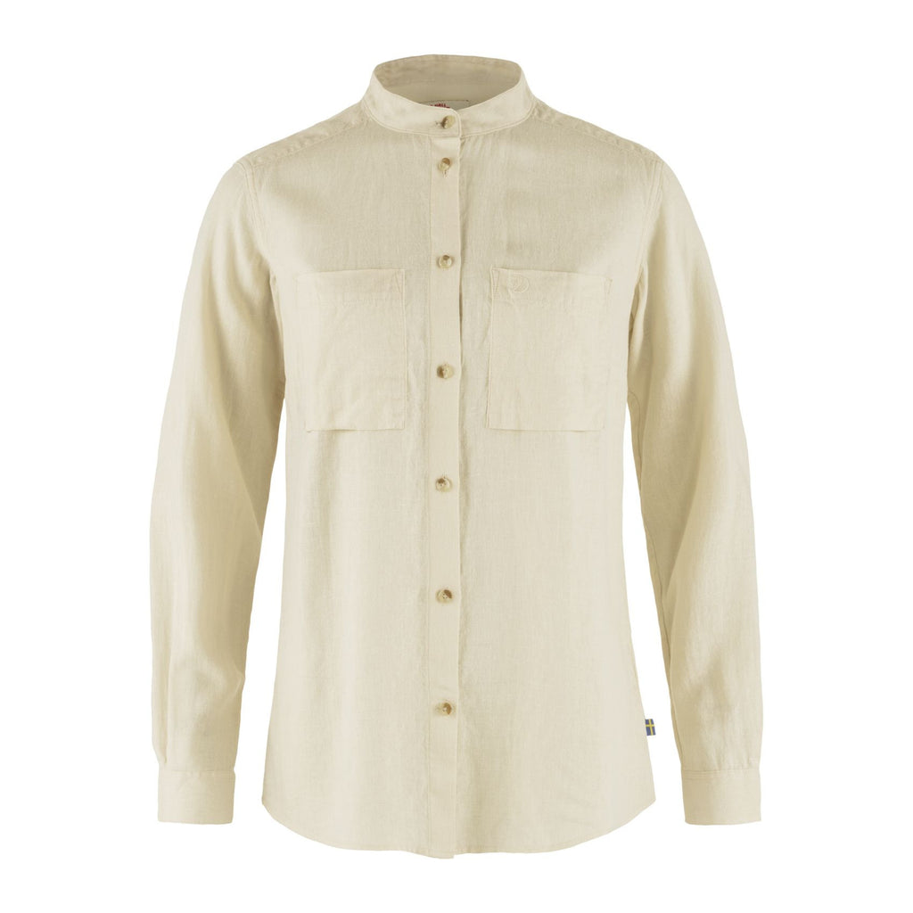Övik Hemp Shirt LS W, Chalk white