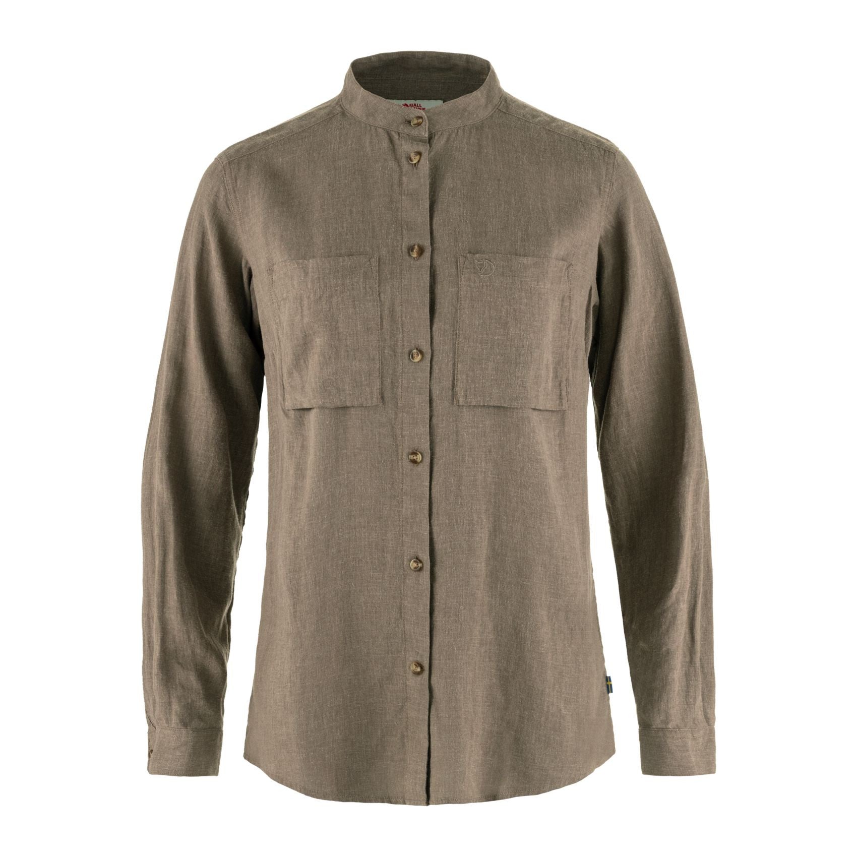 Övik Hemp Shirt LS W, Suede brown