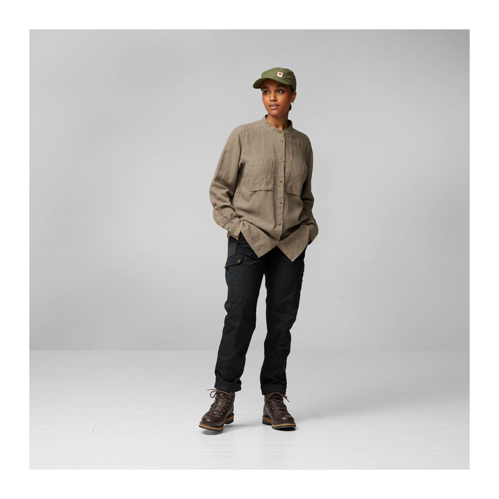 Övik Hemp Shirt LS W, Suede brown