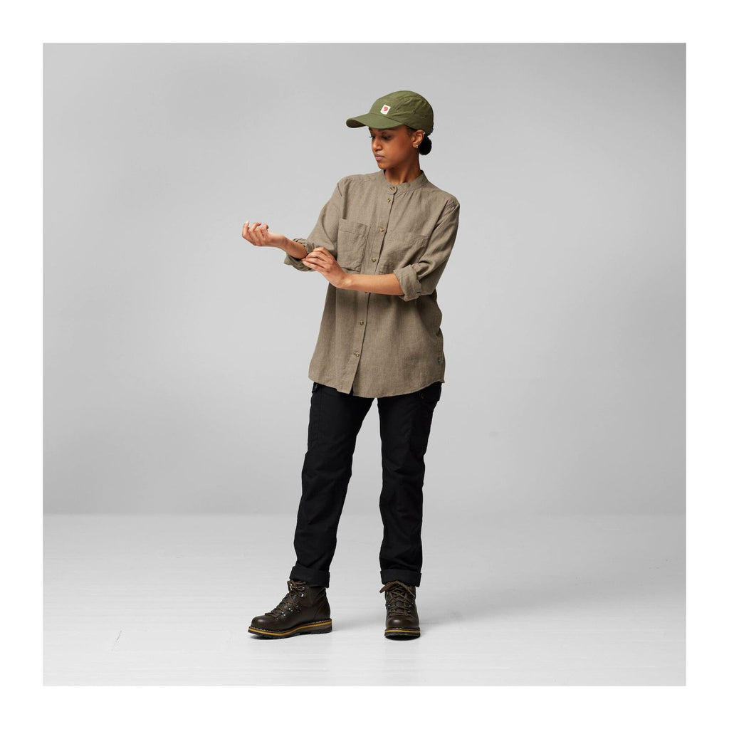 Övik Hemp Shirt LS W, Suede brown