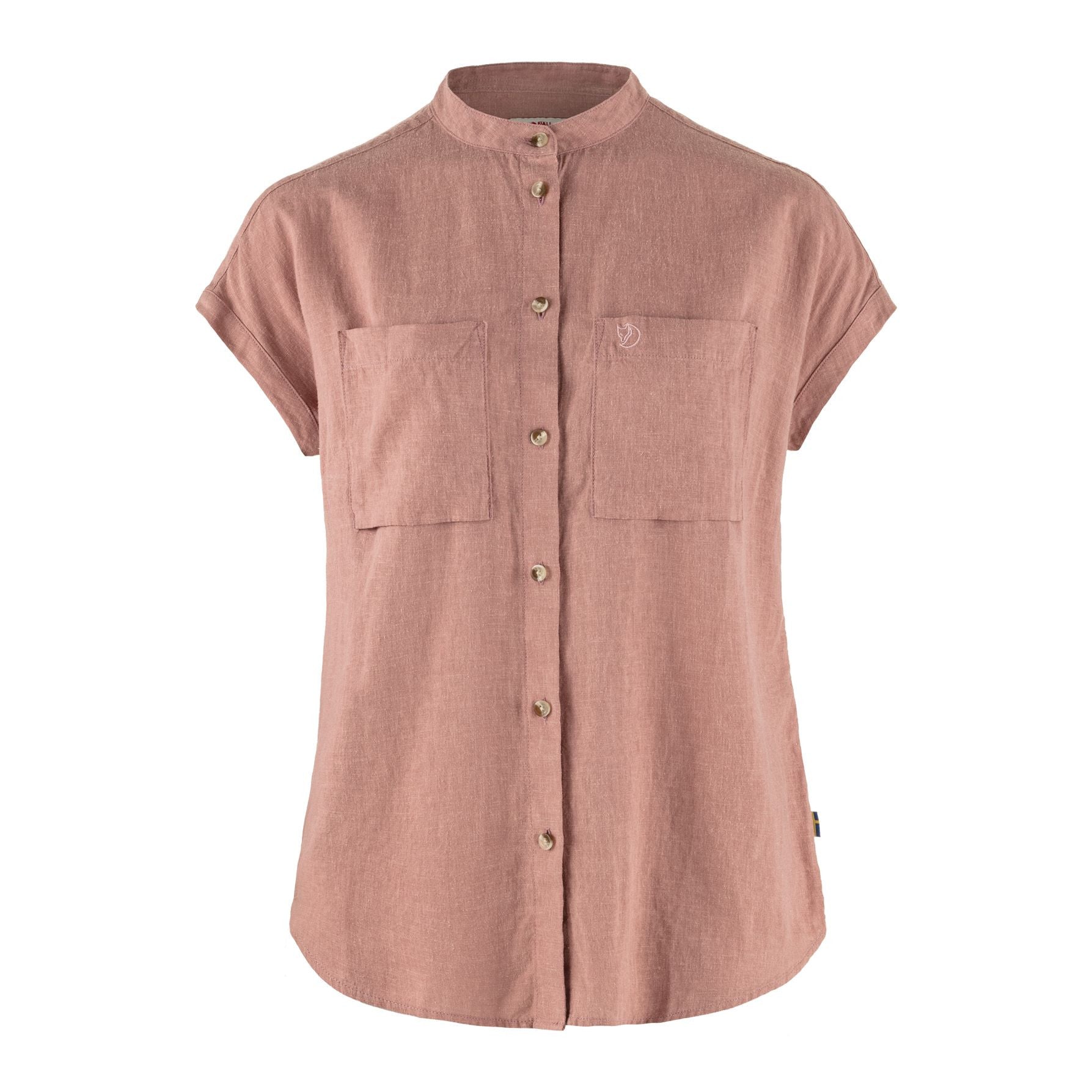 Övik Hemp Shirt SS W, Dusty rose