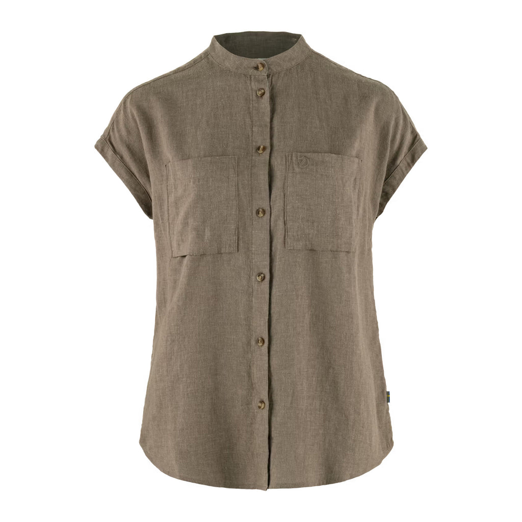 Övik Hemp Shirt SS W, Suede brown