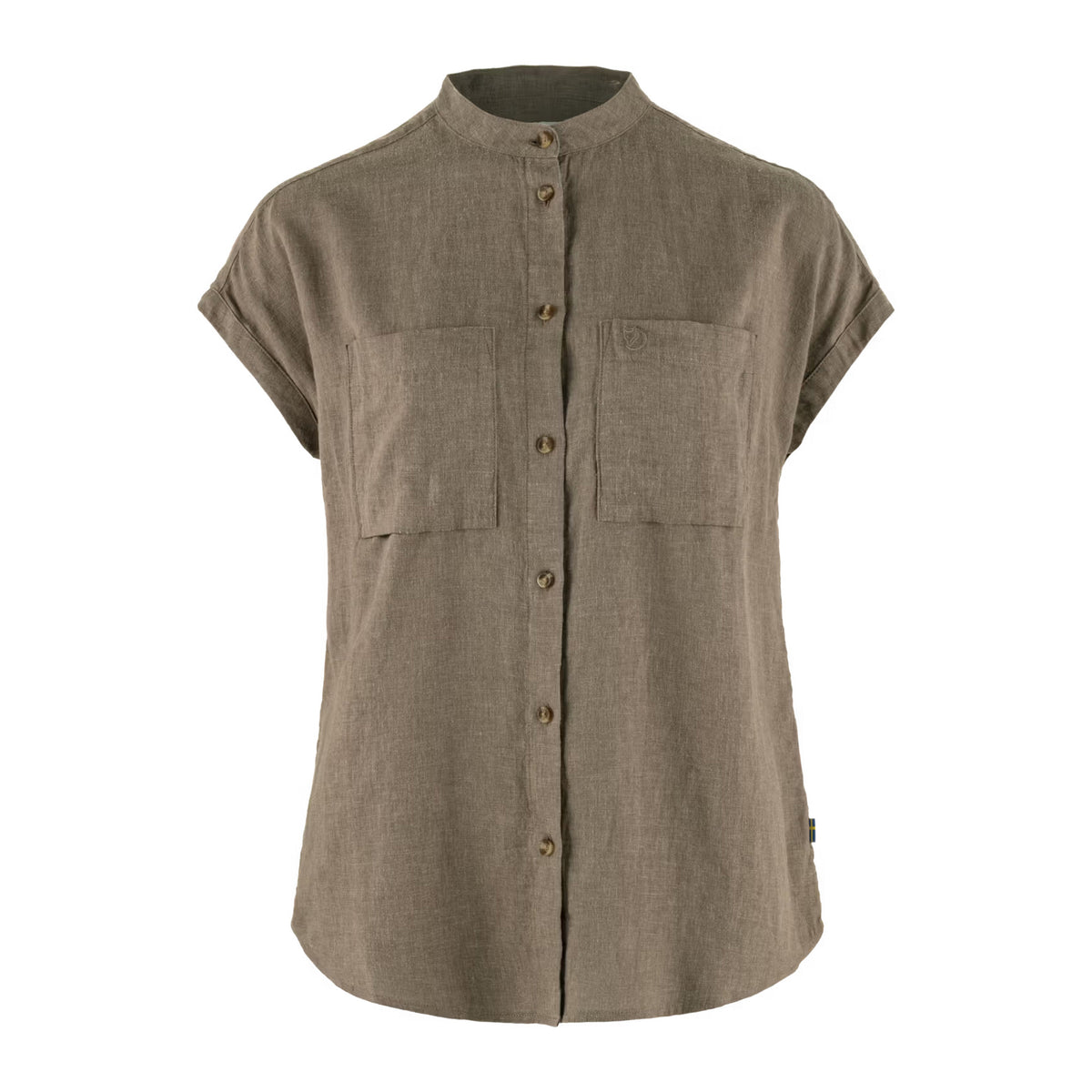 Övik Hemp Shirt SS W, Suede brown