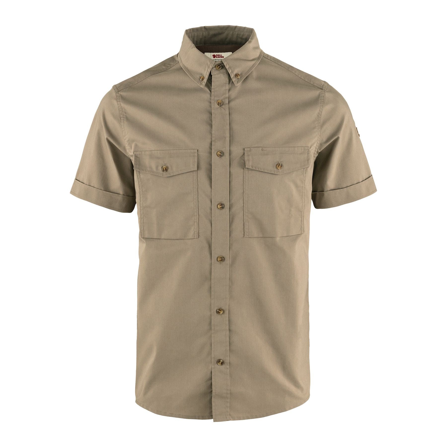 Övik Air Stretch SS Shirt M, Suede brown