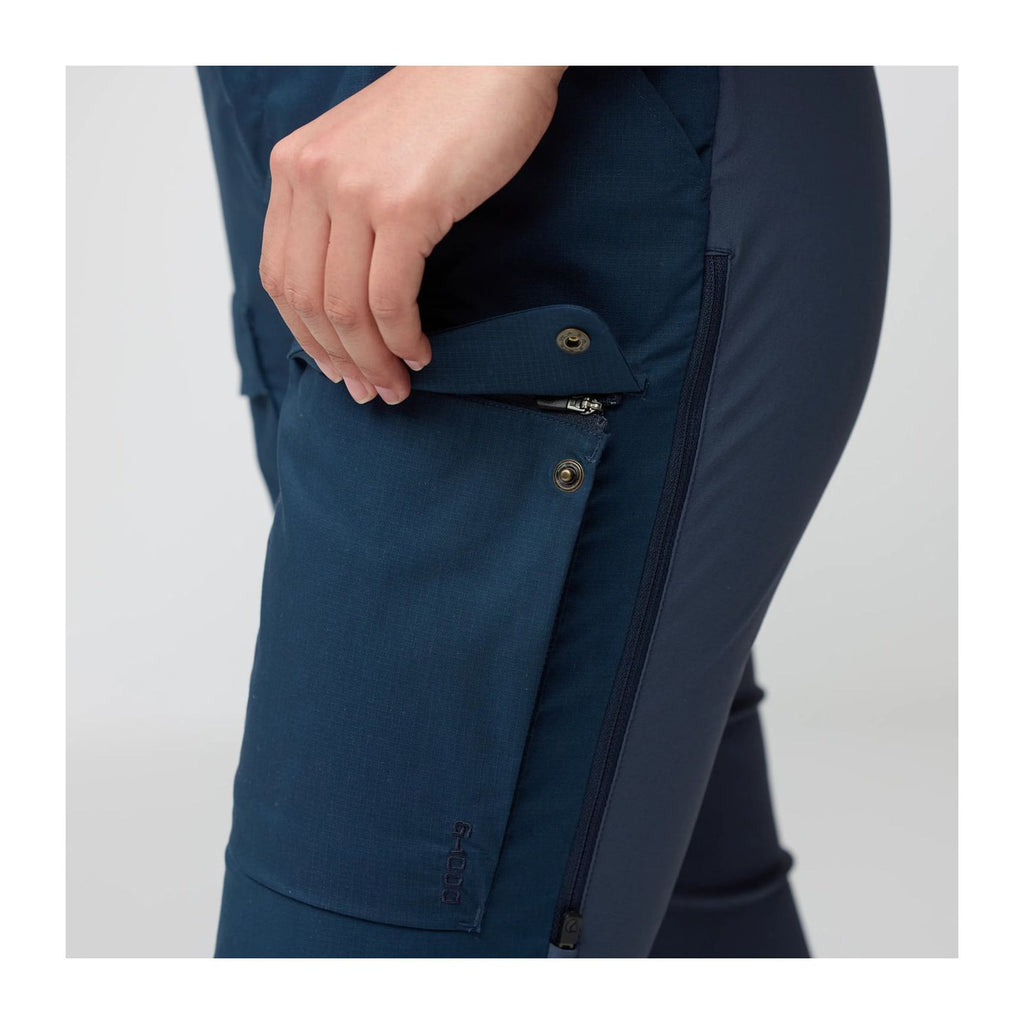 Abisko Hybrid Trail Trousers W, Navy