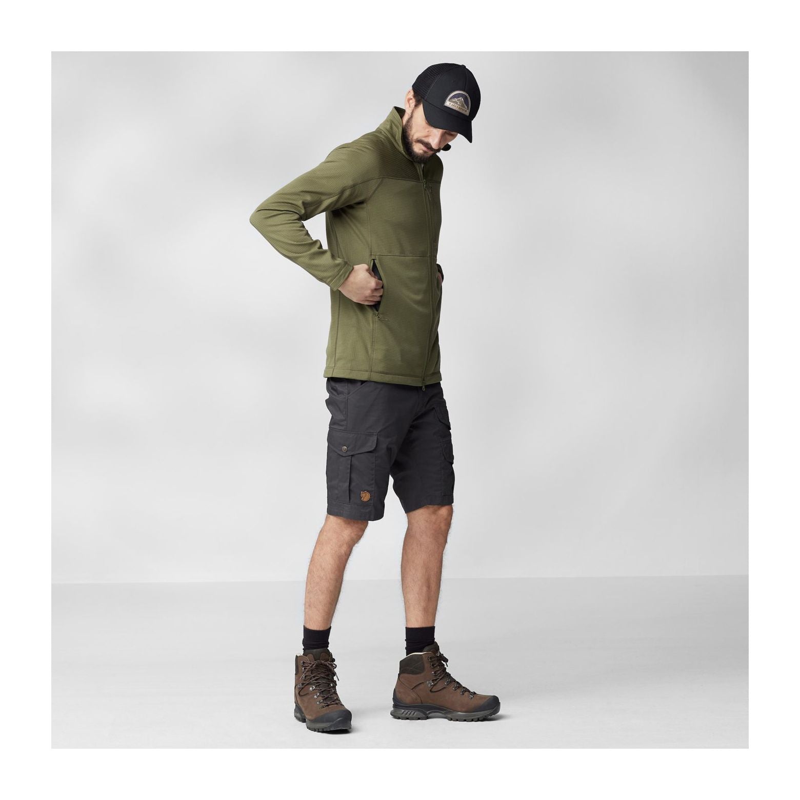 Abisko Lite Fleece Jacket M, Black