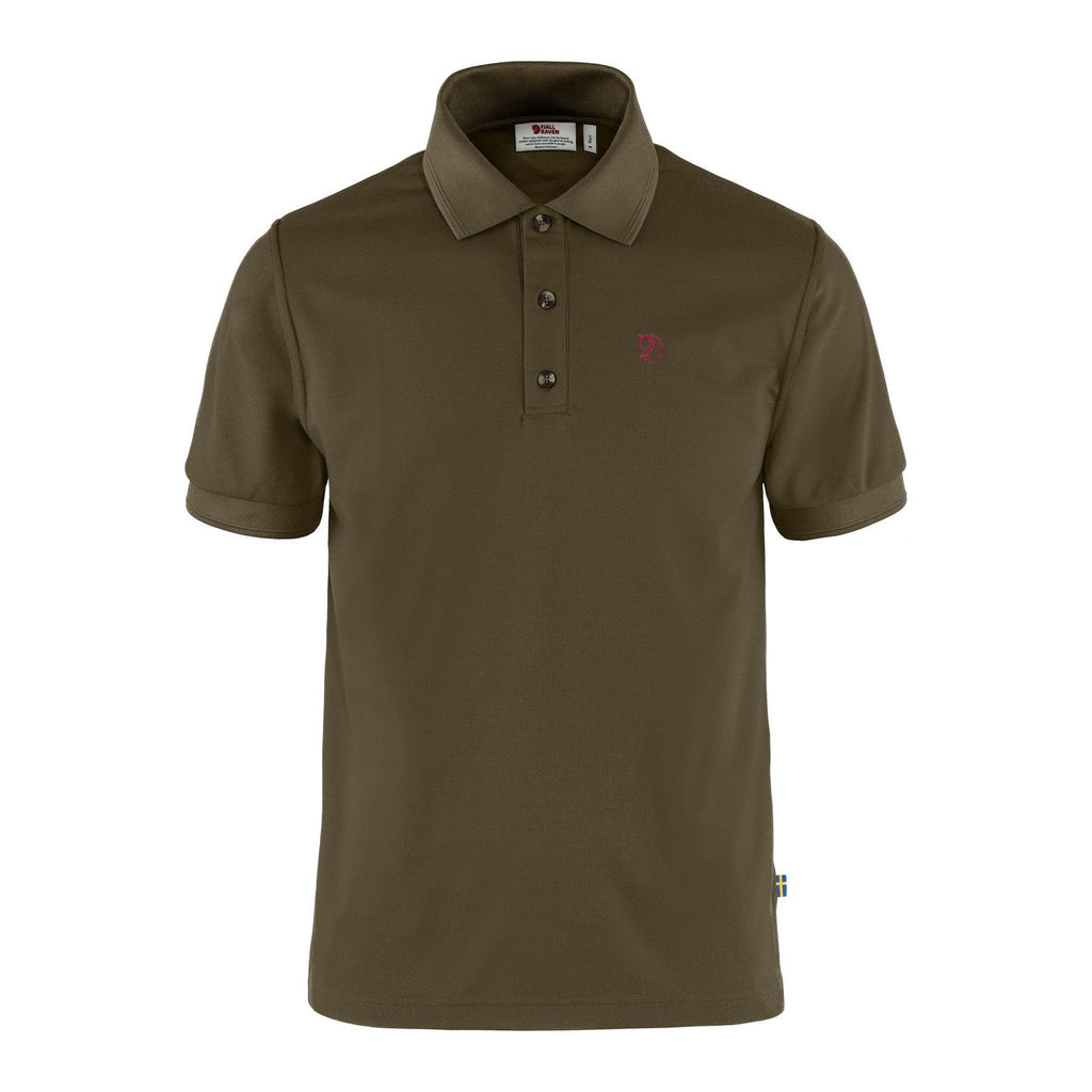 Crowley Pique Shirt M, Dark olive