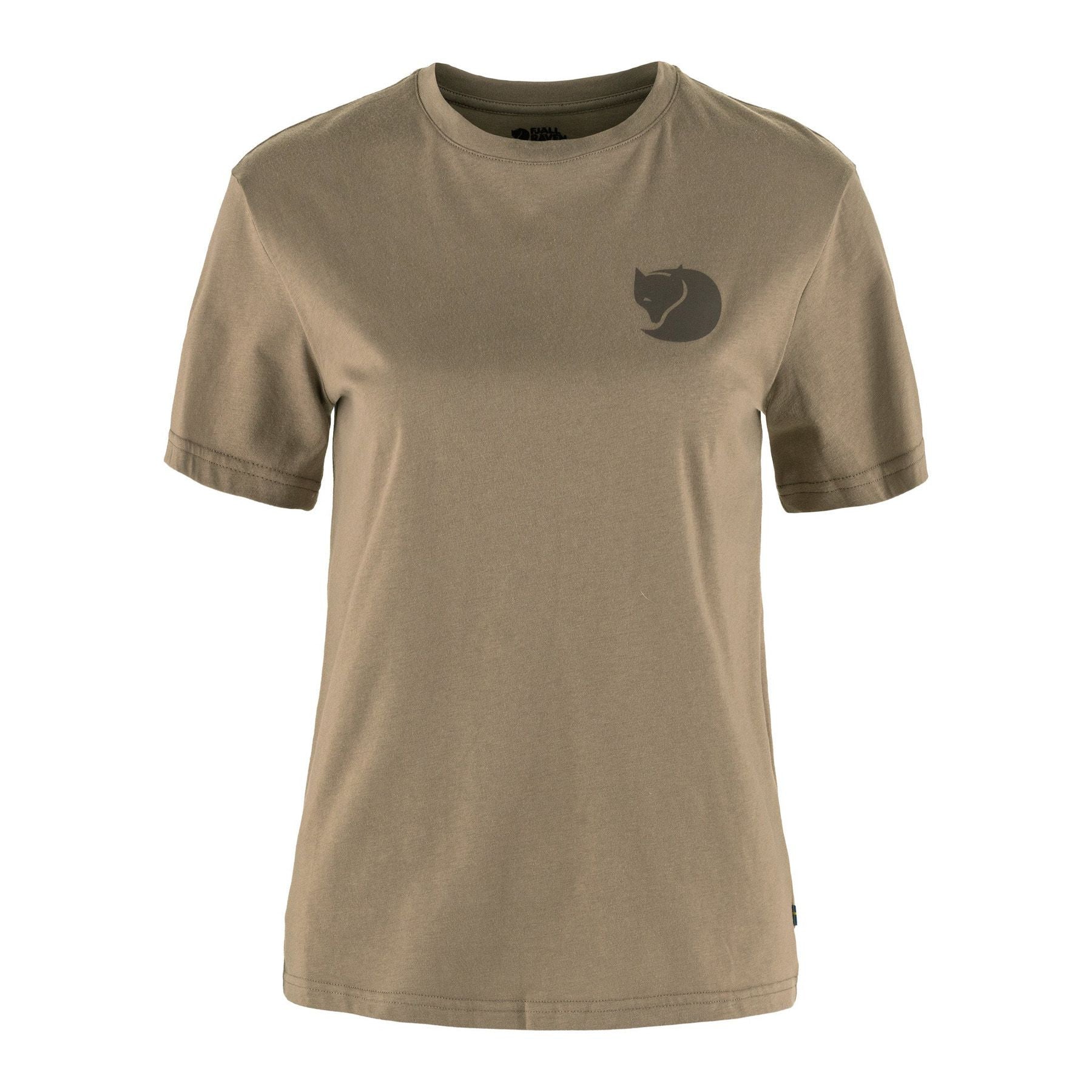 Walk With Nature T-shirt W, Suede brown