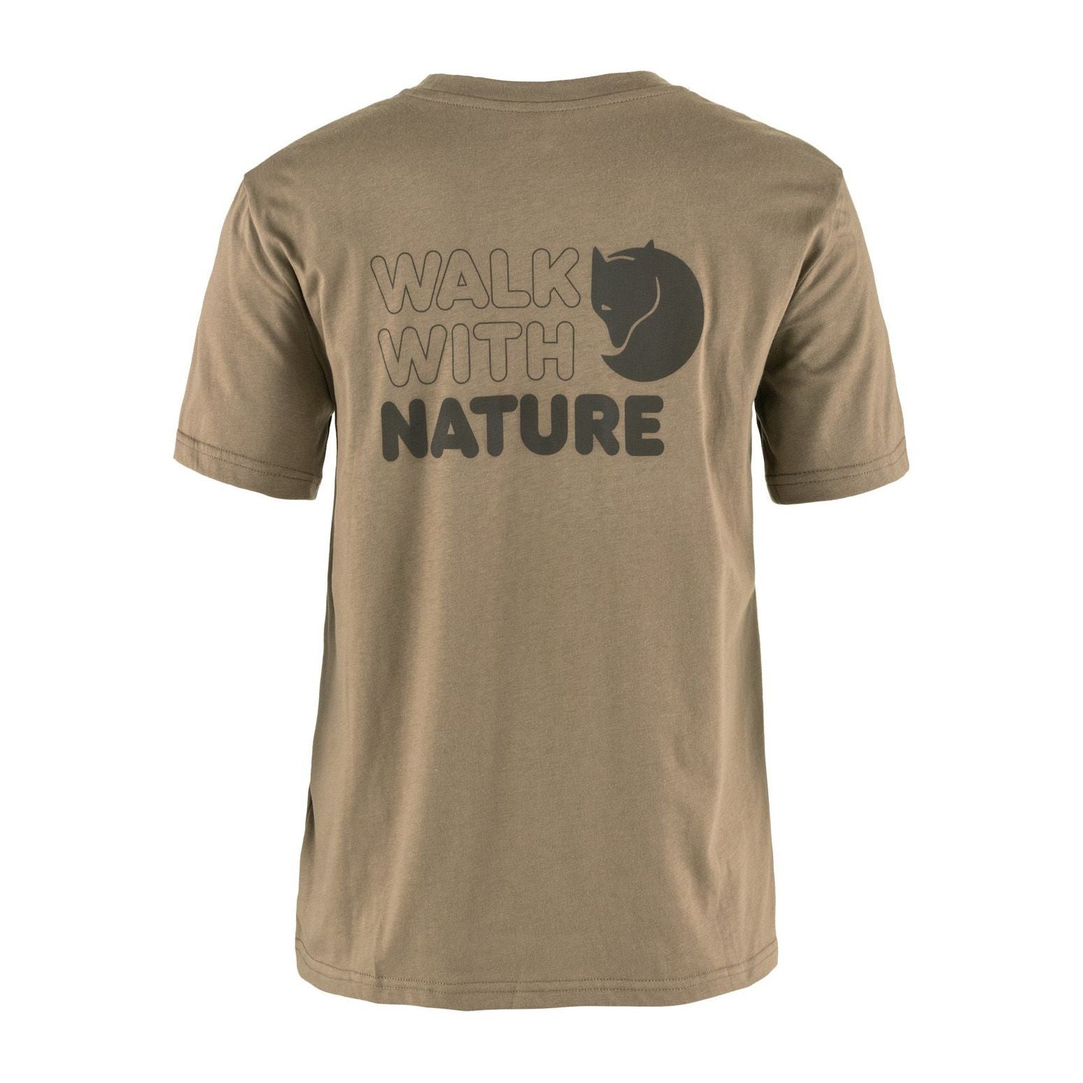 Walk With Nature T-shirt W, Suede brown