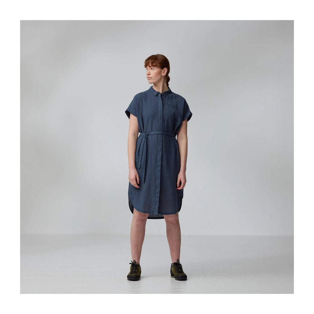 Övik Hemp Dress W, Dark grey