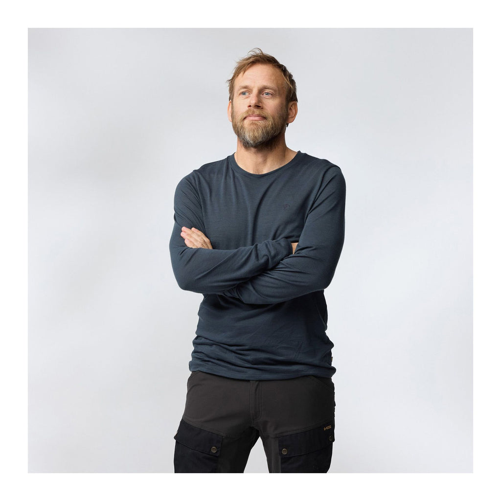 Abisko Wool LS M, Dark navy